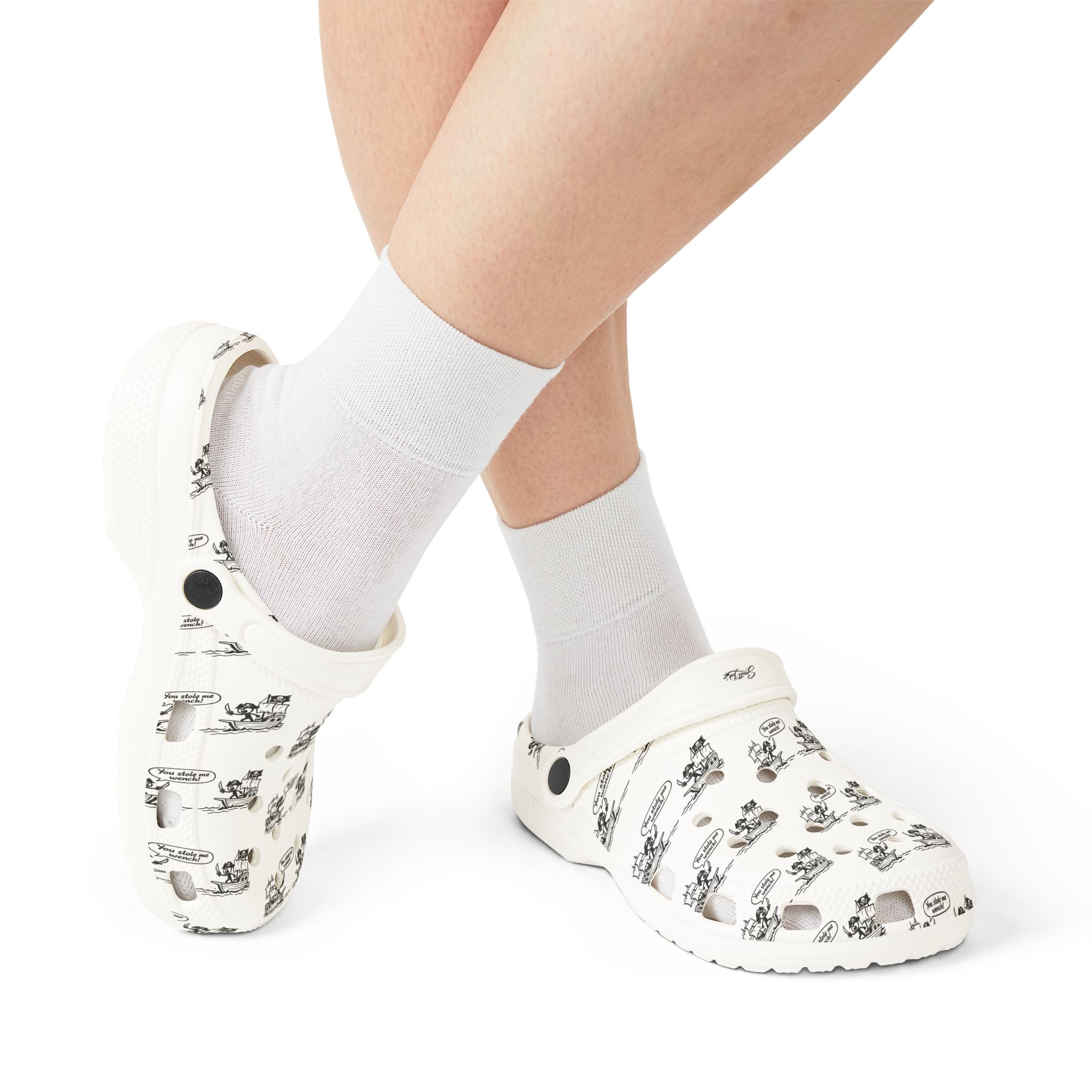 Pirates duel on the high seas-EVA Foam Rubber Shoes (AOP)