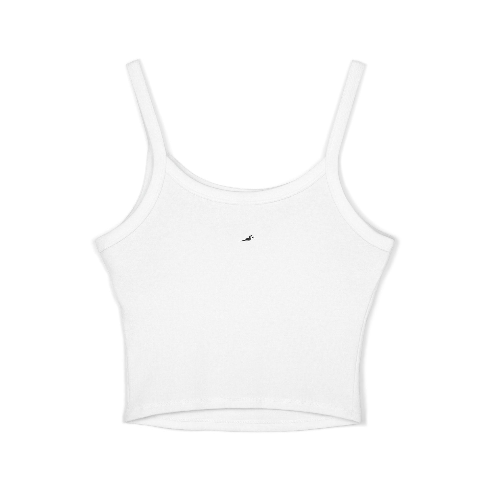 Spaghetti Tank — "Only" Purple Soda Can Graphic Crop Top