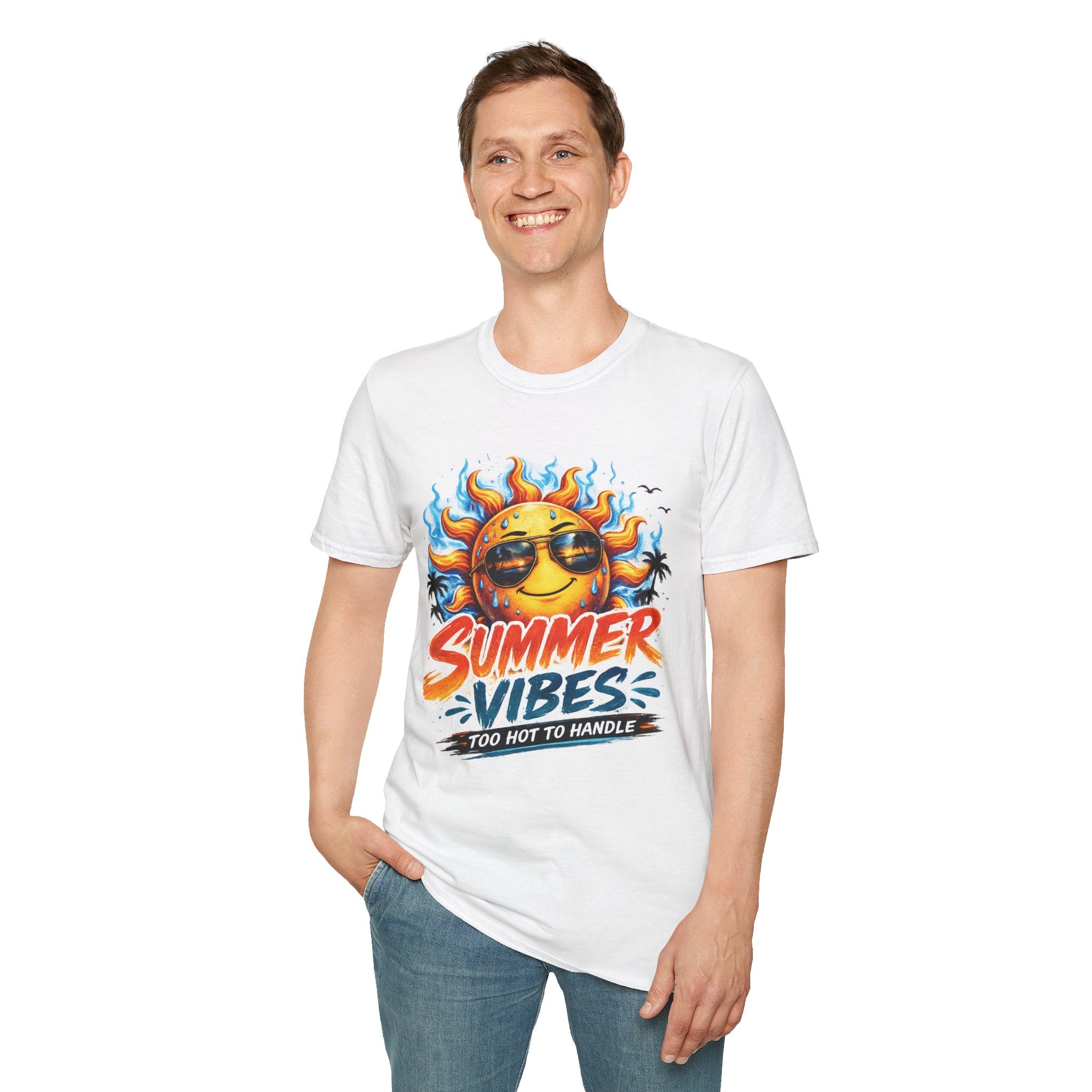 ☀️ Summer Vibes – Too Hot To Handle Tee (Gildan Softstyle® 64000)