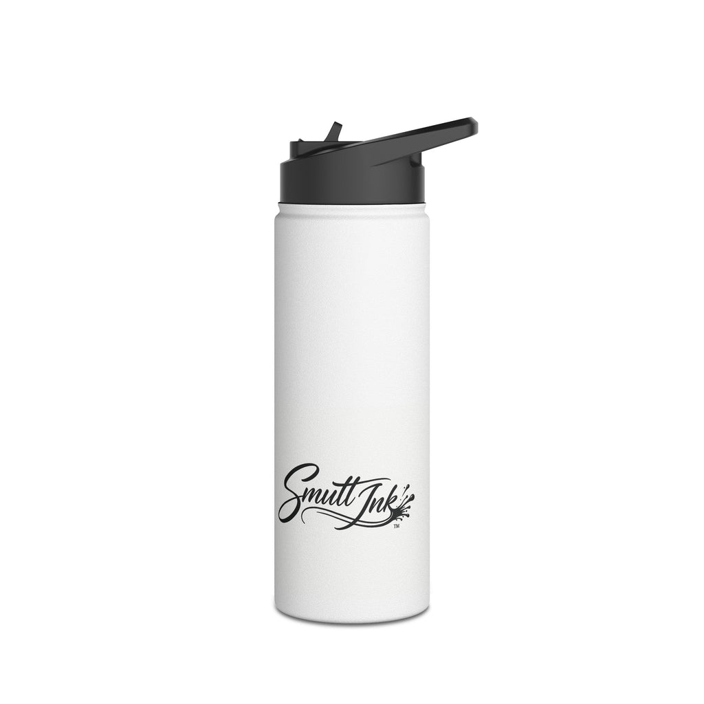 Smutt Ink Stainless Steel Water Bottle – Insulated Drink Bottle with Script Logo
