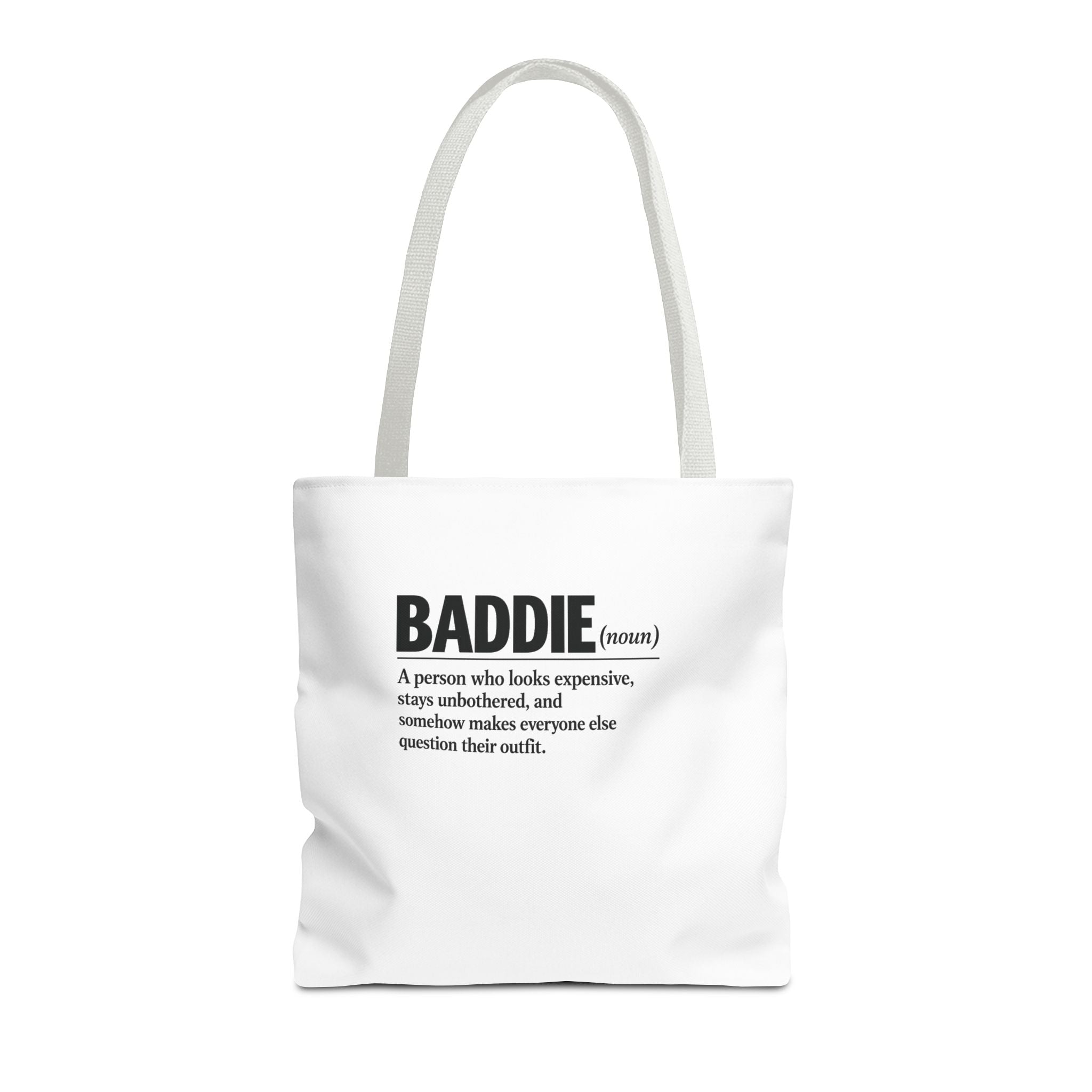 Baddie Definition Tote Bag — Funny Fashion Quote Canvas Tote