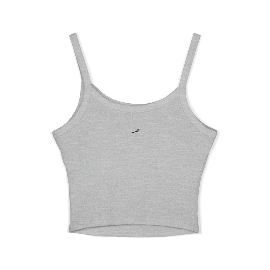 Spaghetti Tank — "Only" Purple Soda Can Graphic Crop Top