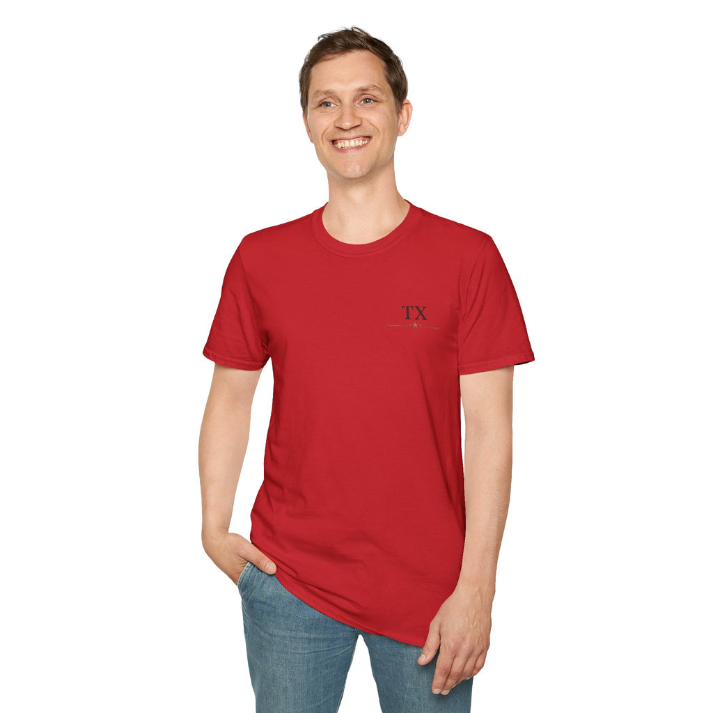 Texas Hold'em Poker T-Shirt — Retro State Map & Playing Cards Graphic