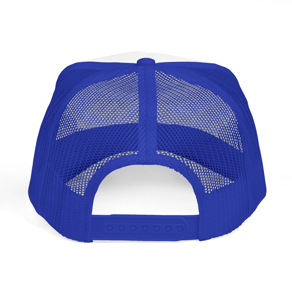 Comic Panel Trucker Hat — "Check" Retro Cartoon Design