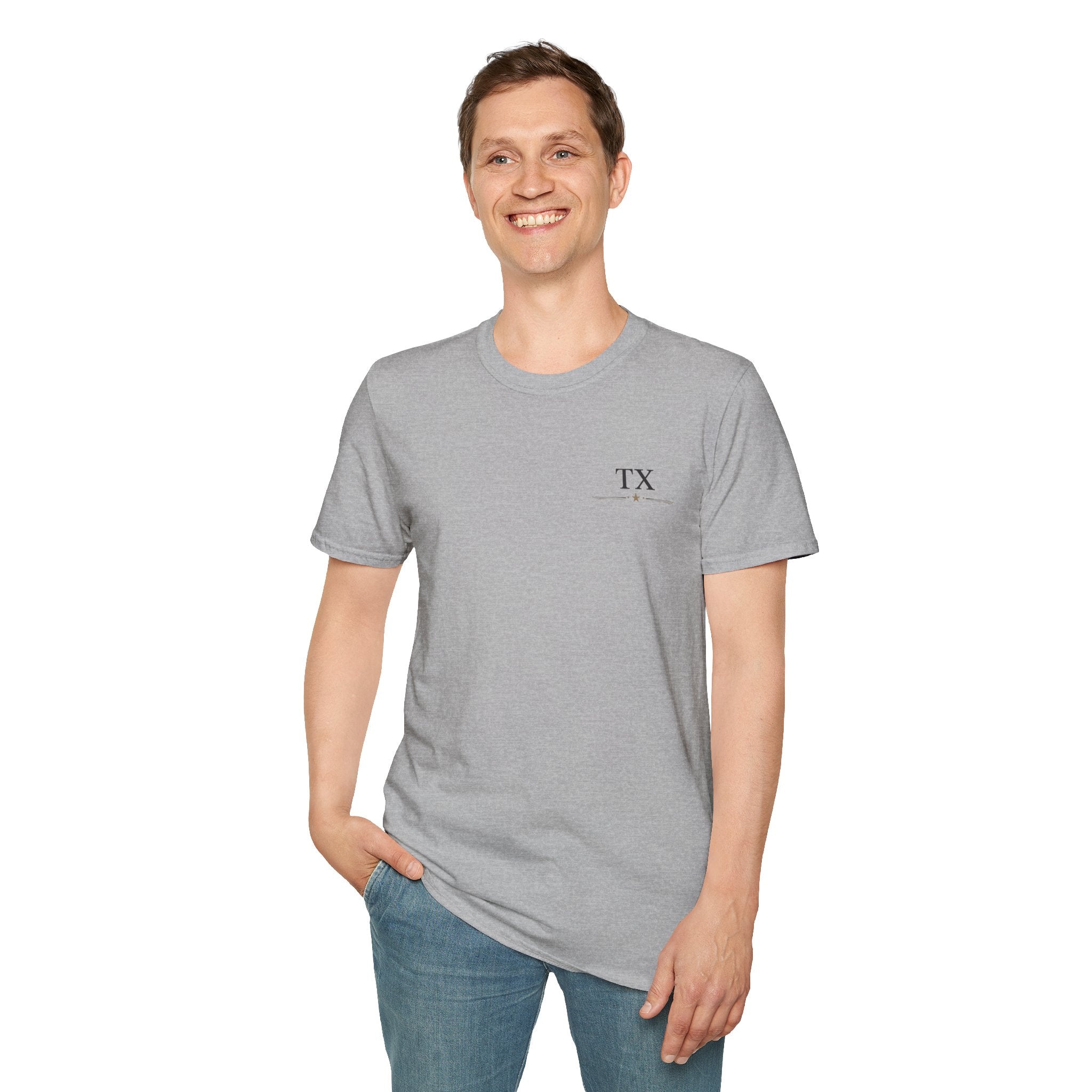 Texas Hold'em Poker T-Shirt — Retro State Map & Playing Cards Graphic