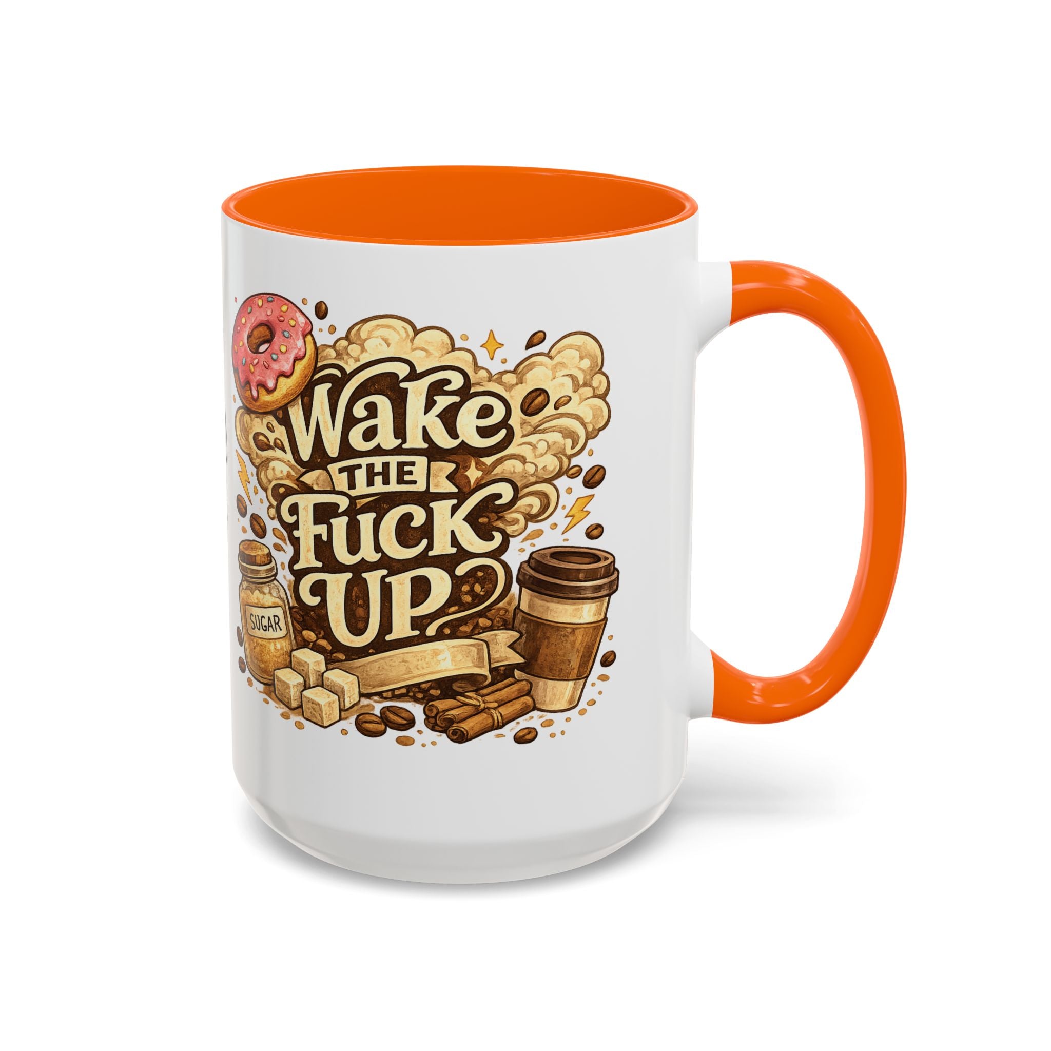 Wake The F*** Up Coffee Mug — Funny Morning Caffeine Gift (11/15oz)