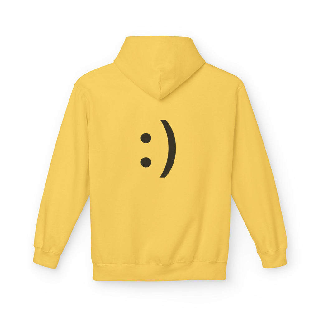 Smiley Face Hoodie – Minimal Emoticon Graphic Pullover