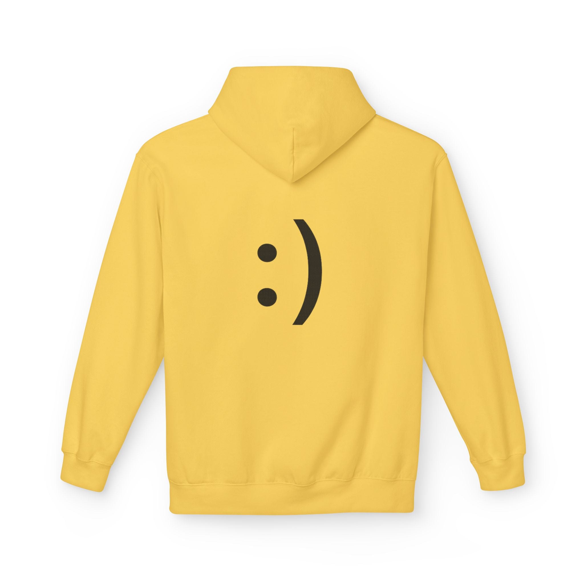Smiley Face Hoodie – Minimal Emoticon Graphic Pullover