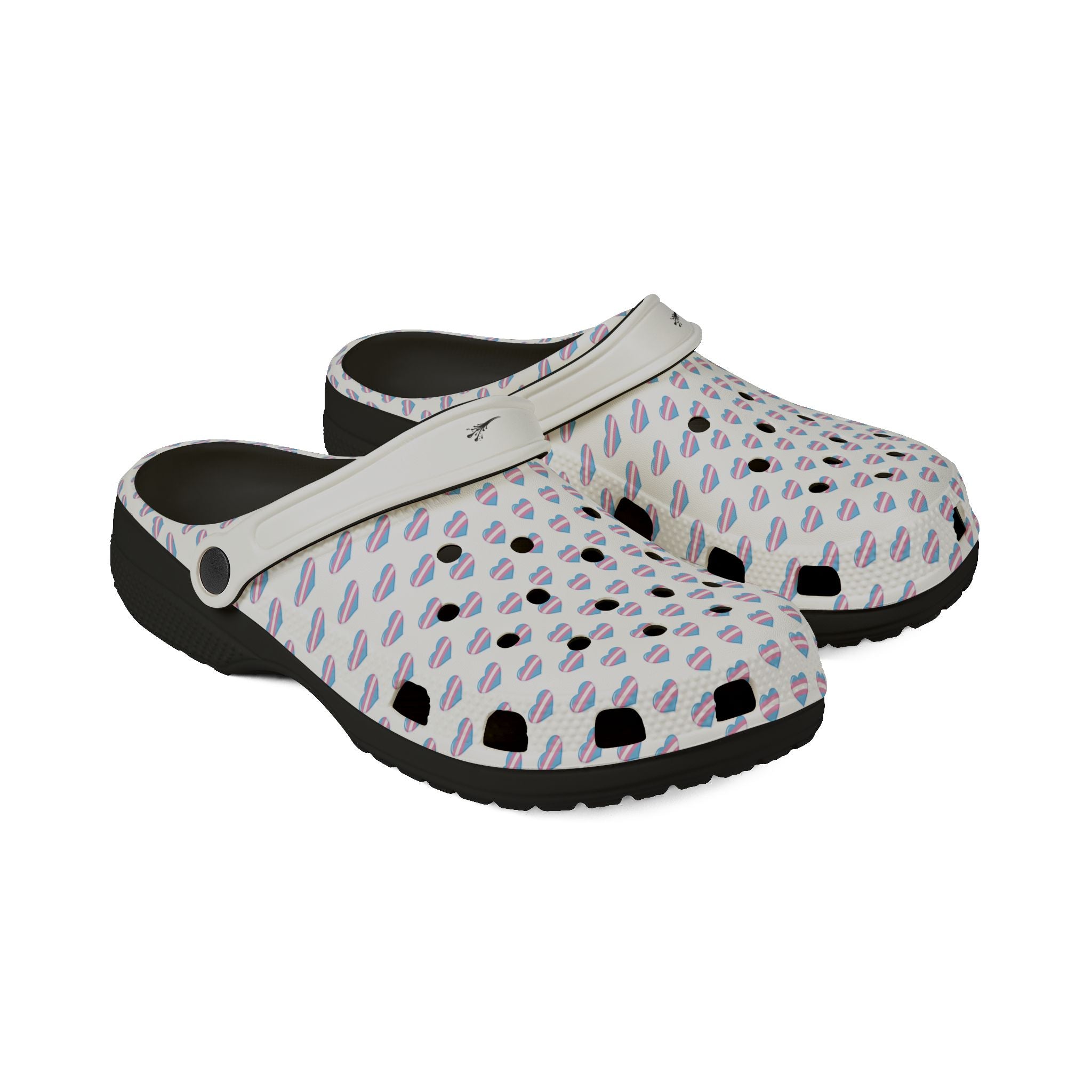 Trans Pride Heart-EVA Foam Rubber Shoes (AOP)