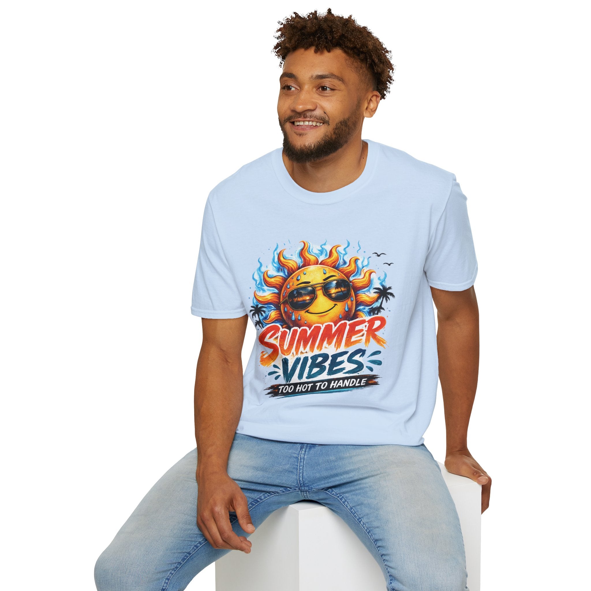 ☀️ Summer Vibes – Too Hot To Handle Tee (Gildan Softstyle® 64000)
