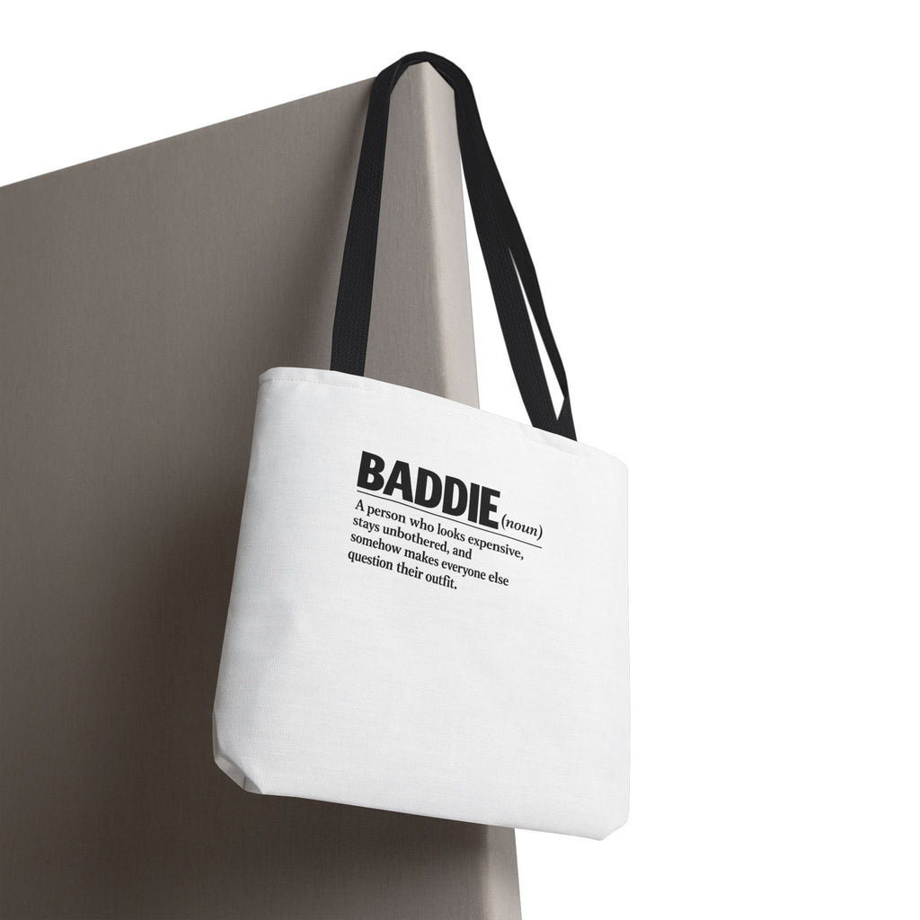 Baddie Definition Tote Bag — Funny Fashion Quote Canvas Tote