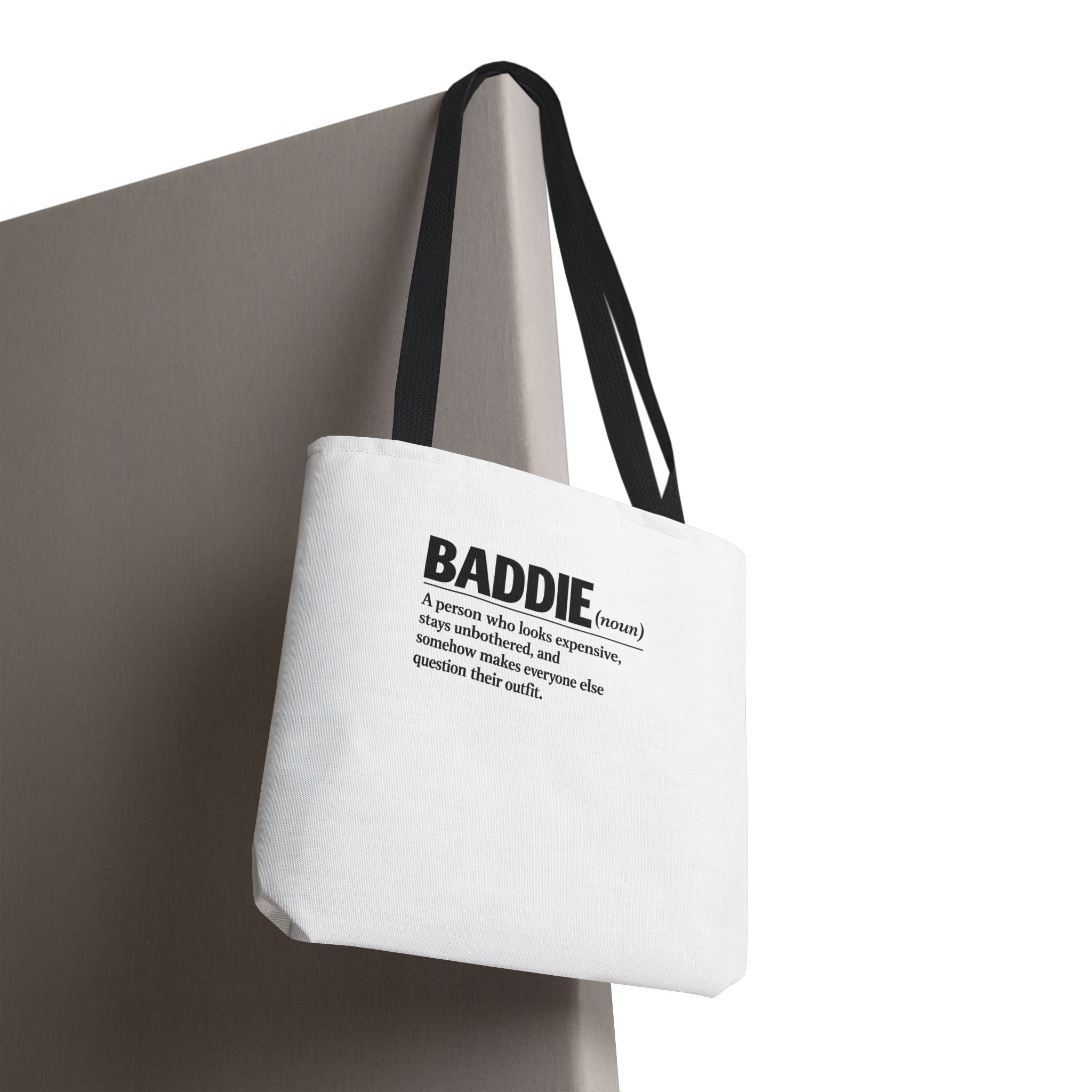 Baddie Definition Tote Bag — Funny Fashion Quote Canvas Tote