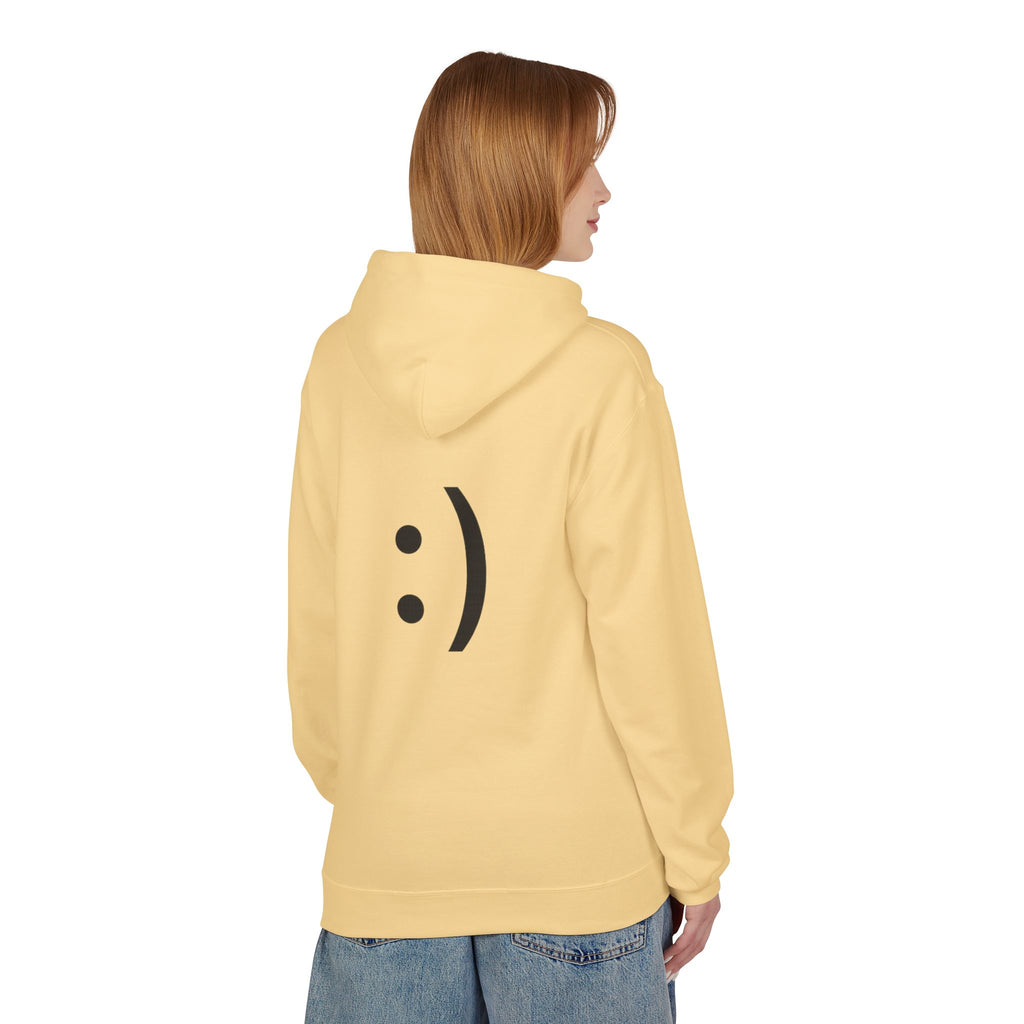 Smiley Face Hoodie – Minimal Emoticon Graphic Pullover
