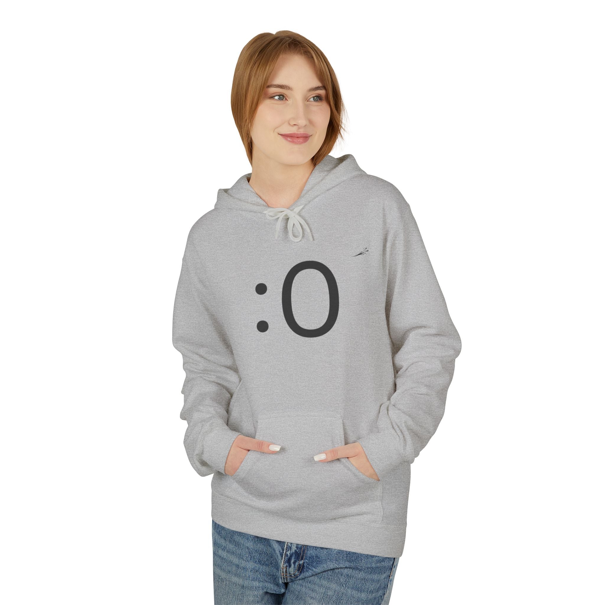 Smiley Face Hoodie – Minimal Emoticon Graphic Pullover