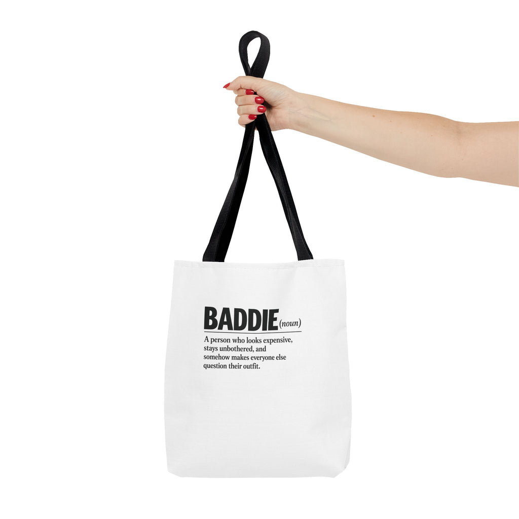 Baddie Definition Tote Bag — Funny Fashion Quote Canvas Tote