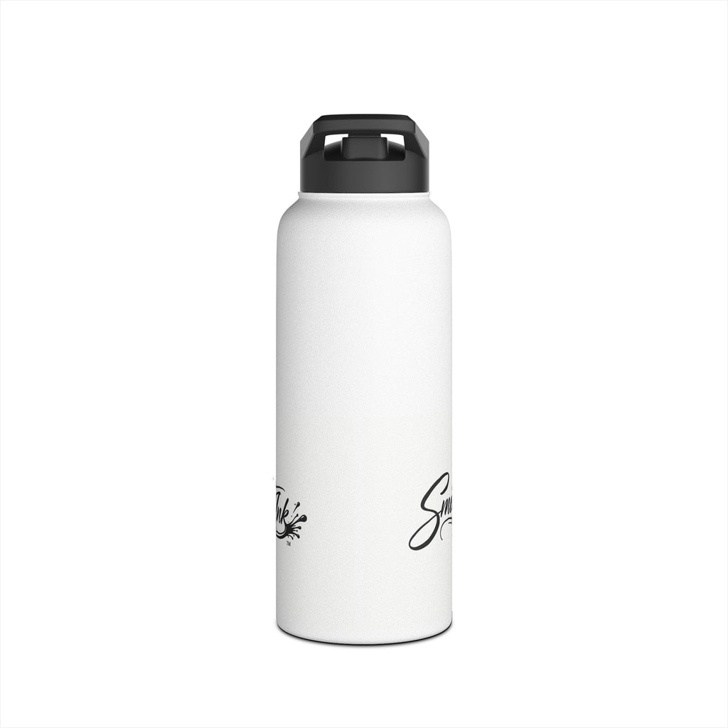 Smutt Ink Stainless Steel Water Bottle – Insulated Drink Bottle with Script Logo