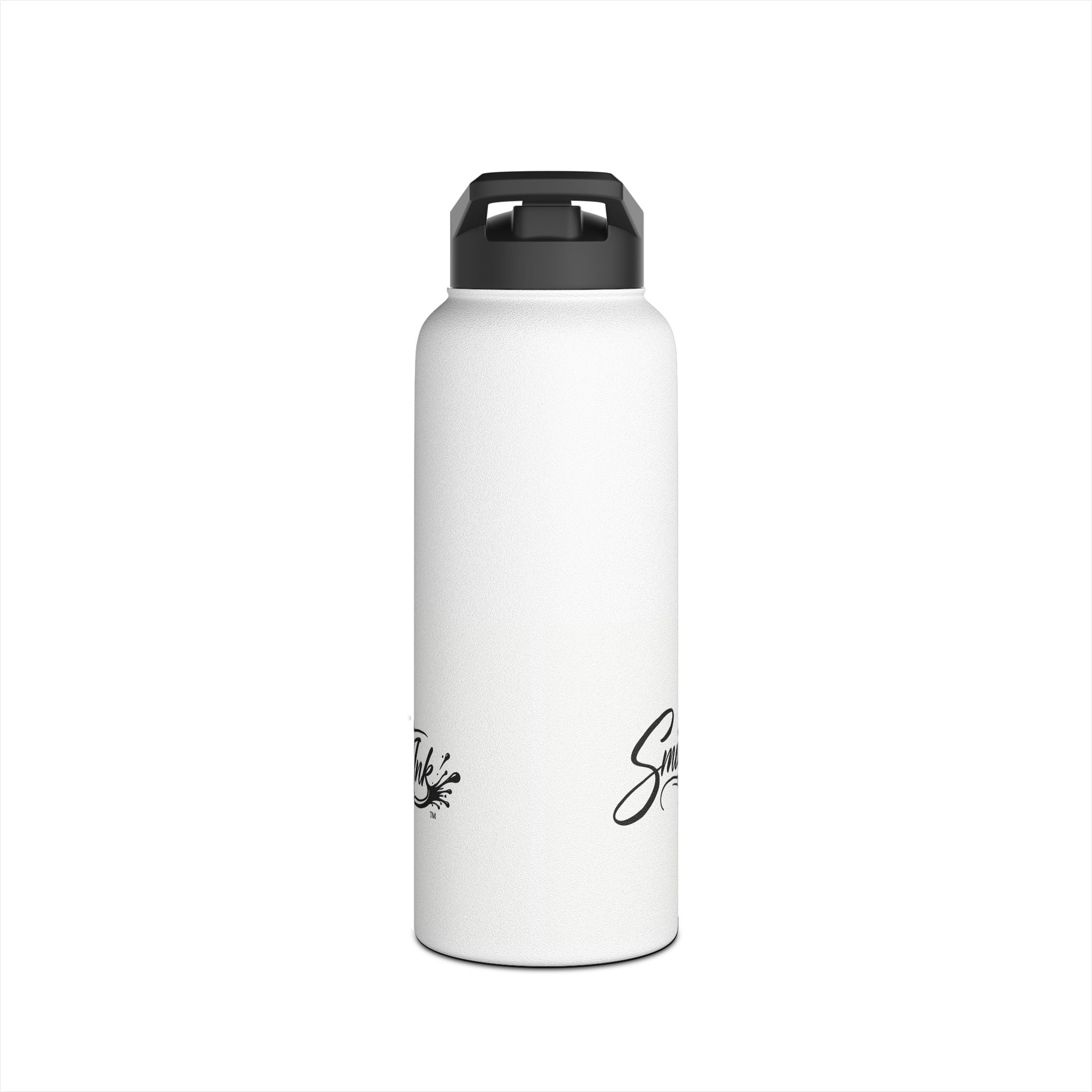 Smutt Ink Stainless Steel Water Bottle – Insulated Drink Bottle with Script Logo