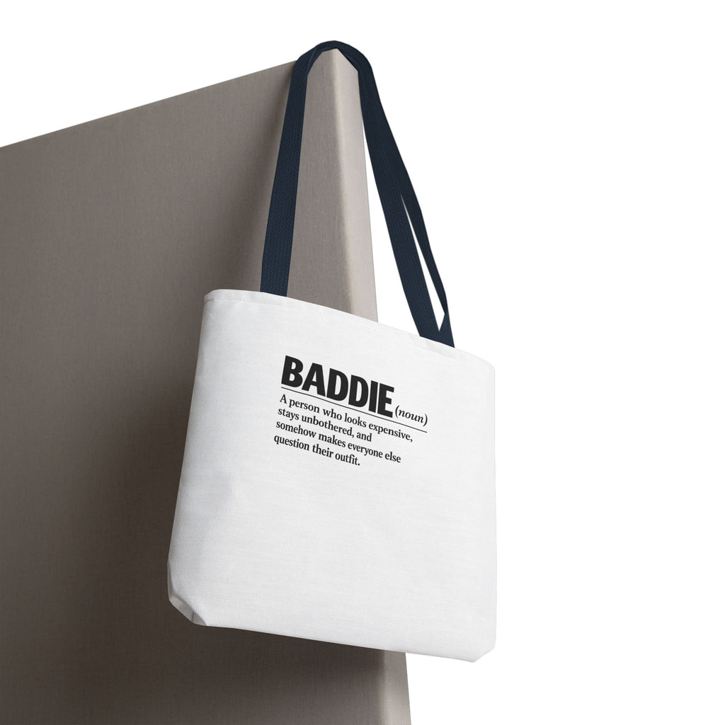 Baddie Definition Tote Bag — Funny Fashion Quote Canvas Tote