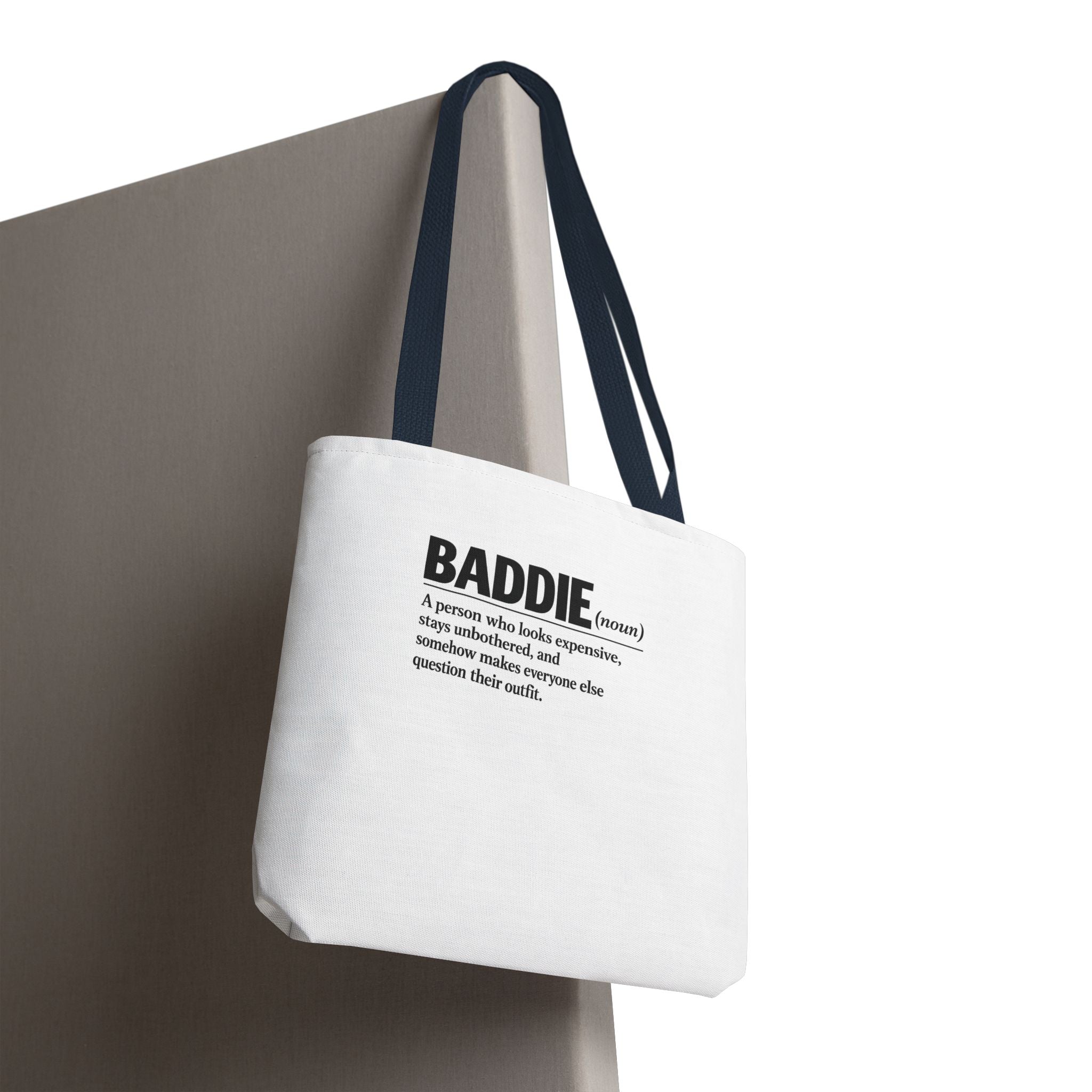 Baddie Definition Tote Bag — Funny Fashion Quote Canvas Tote