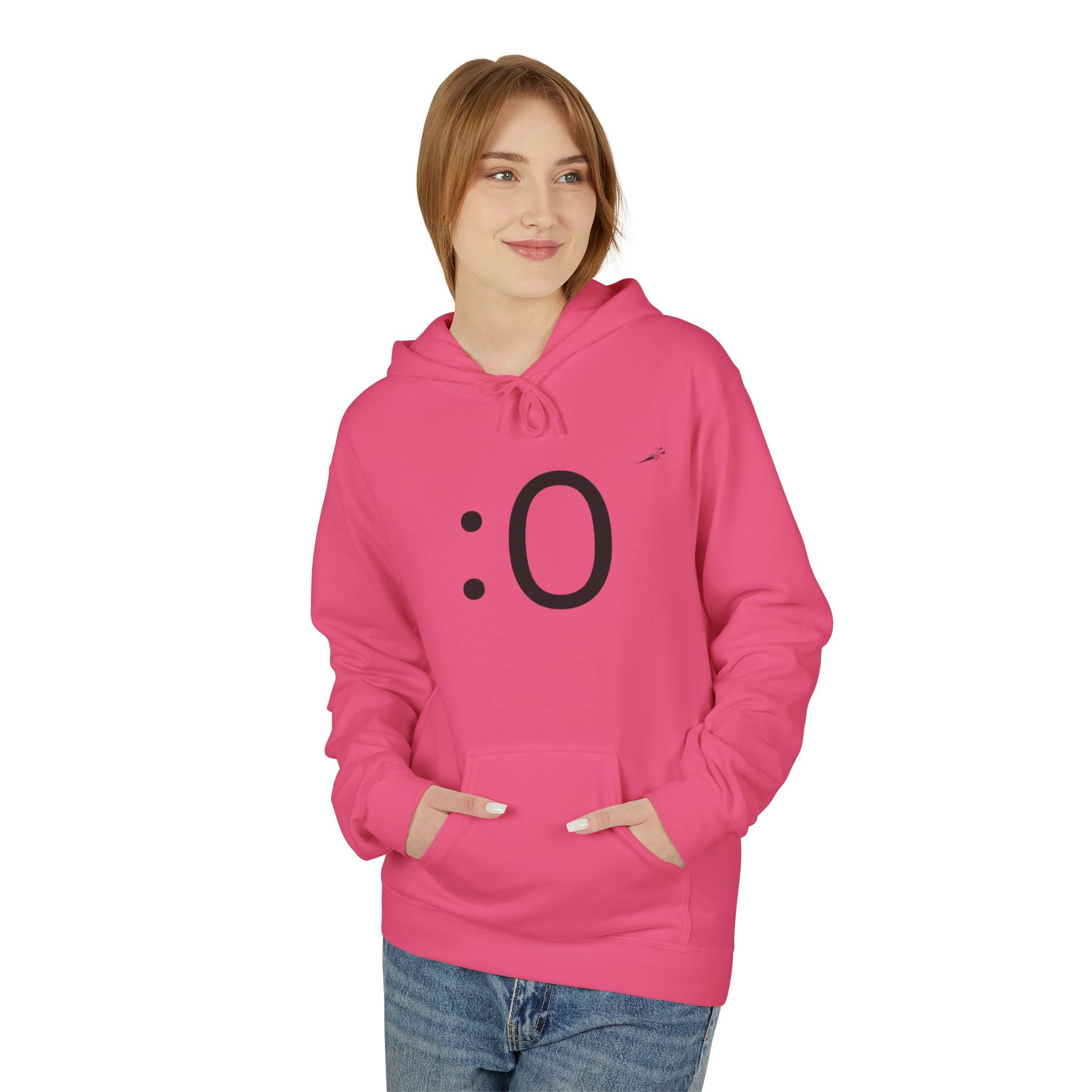 Smiley Face Hoodie – Minimal Emoticon Graphic Pullover