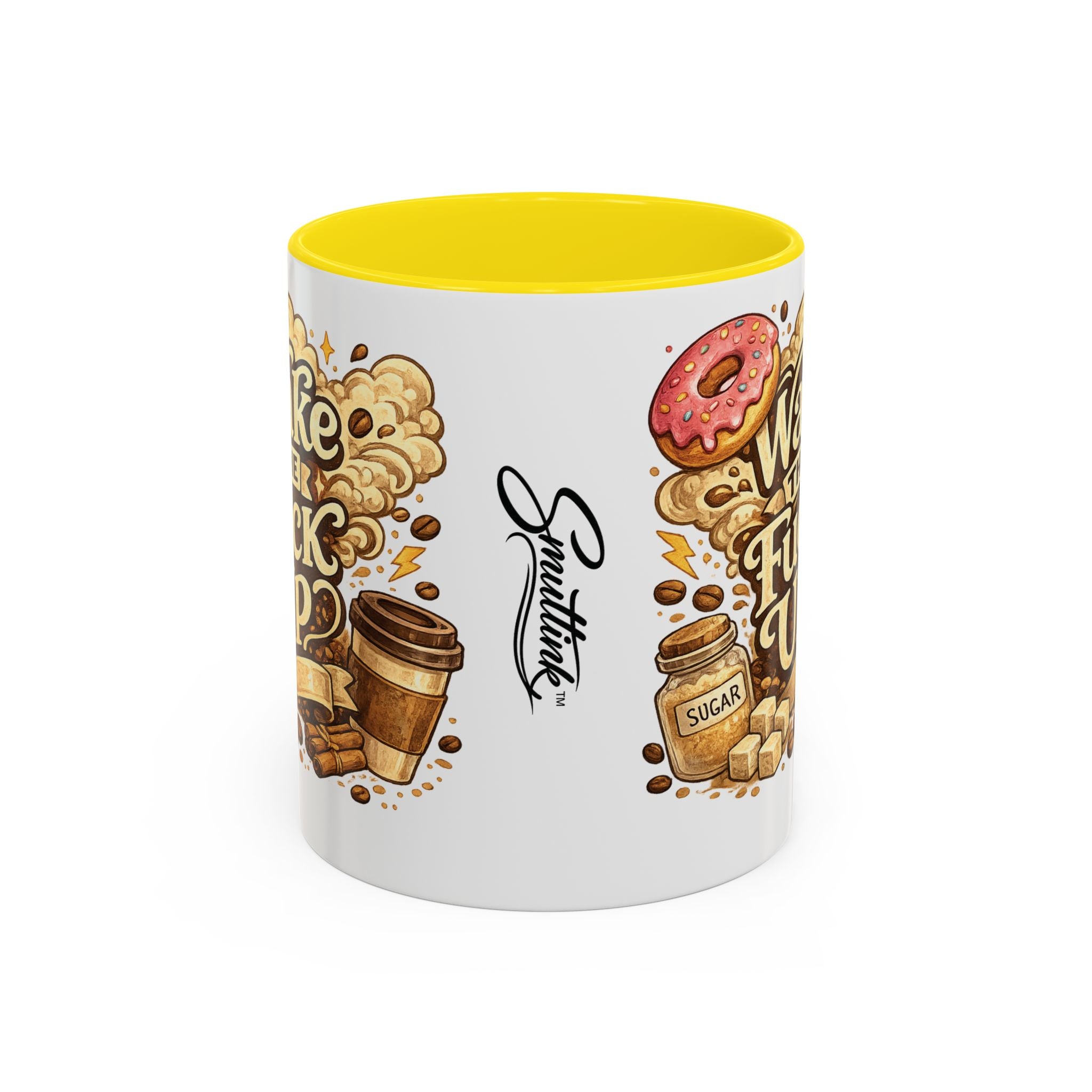 Wake The F*** Up Coffee Mug — Funny Morning Caffeine Gift (11/15oz)