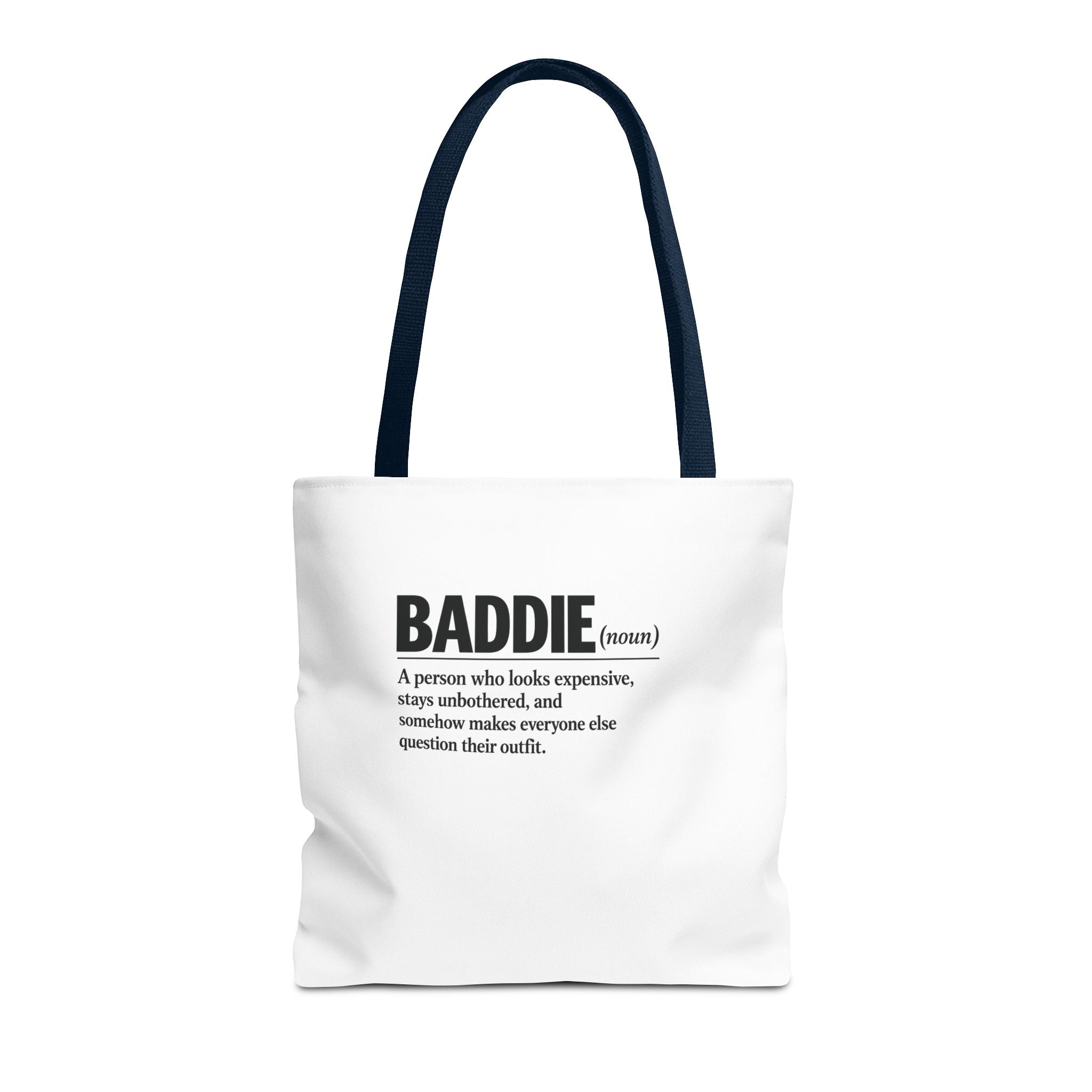 Baddie Definition Tote Bag — Funny Fashion Quote Canvas Tote