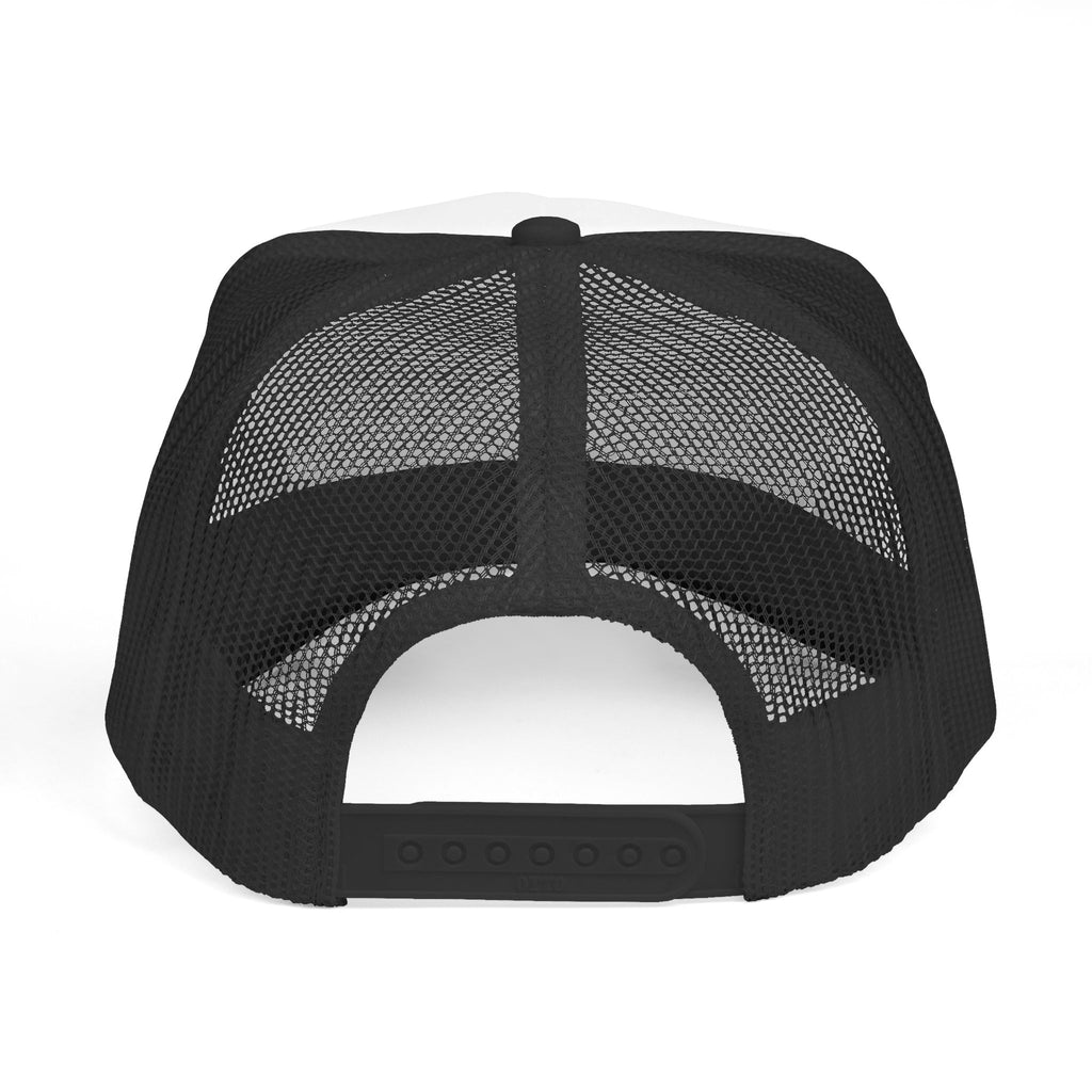 Comic Panel Trucker Hat — "Check" Retro Cartoon Design