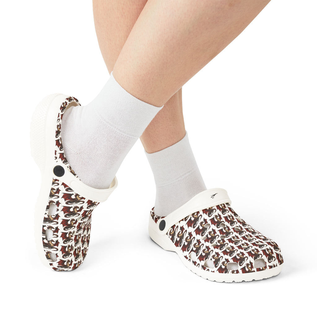 Fierce Dragon Clogs-EVA Foam Rubber Shoes (AOP)