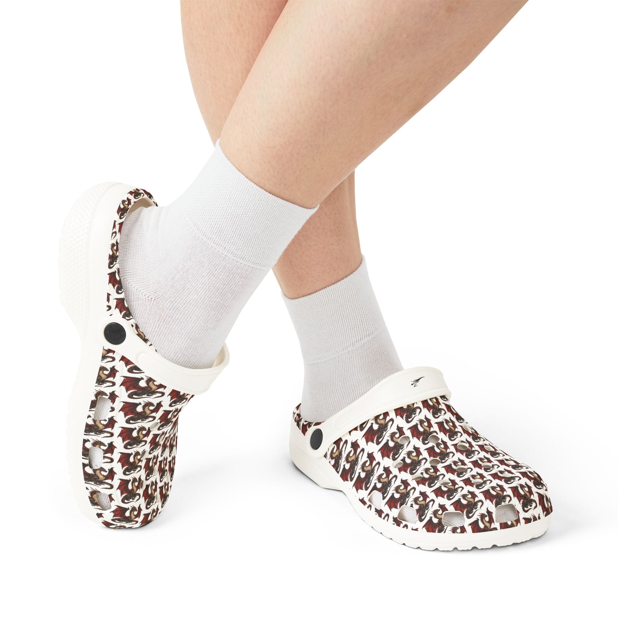 Fierce Dragon Clogs-EVA Foam Rubber Shoes (AOP)