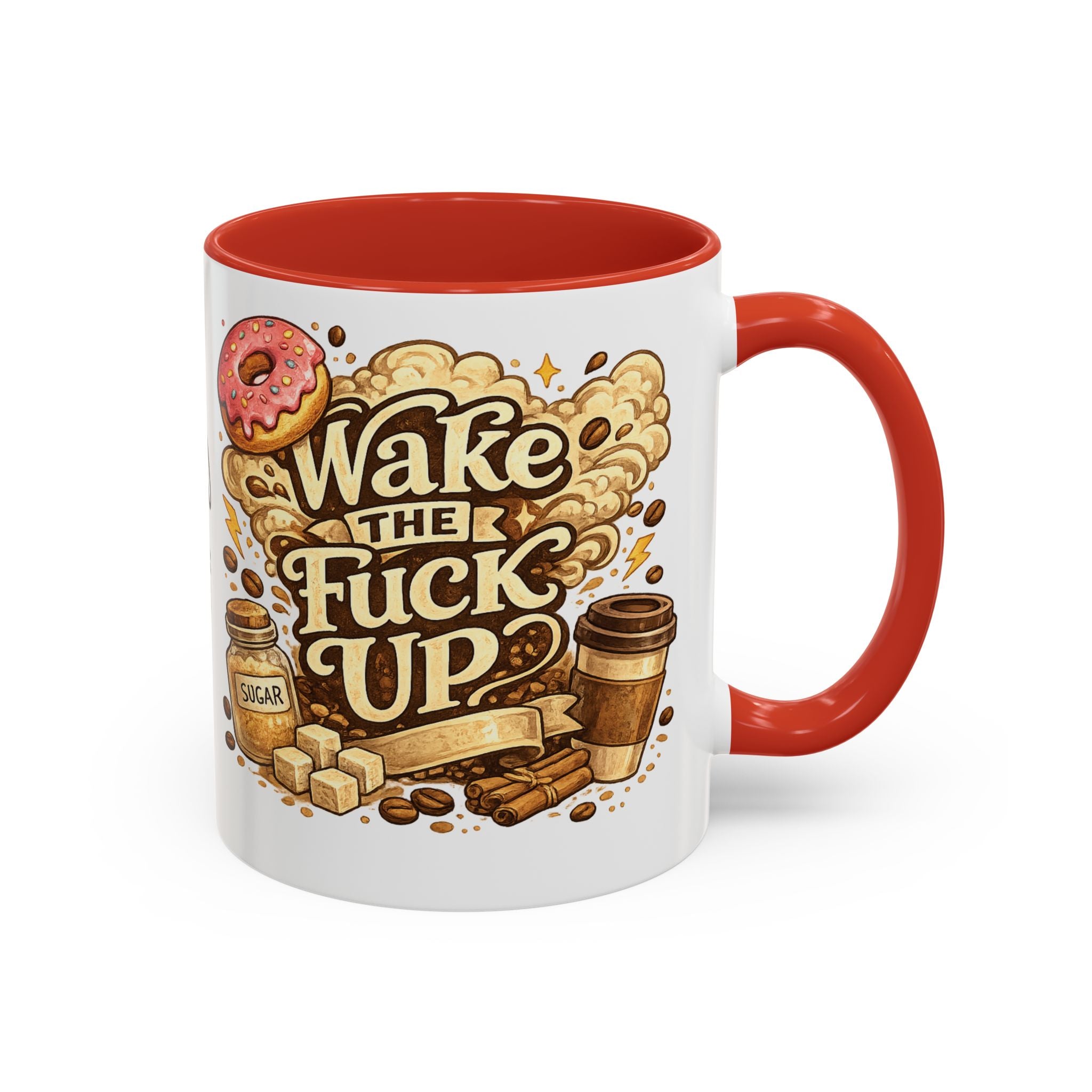 Wake The F*** Up Coffee Mug — Funny Morning Caffeine Gift (11/15oz)