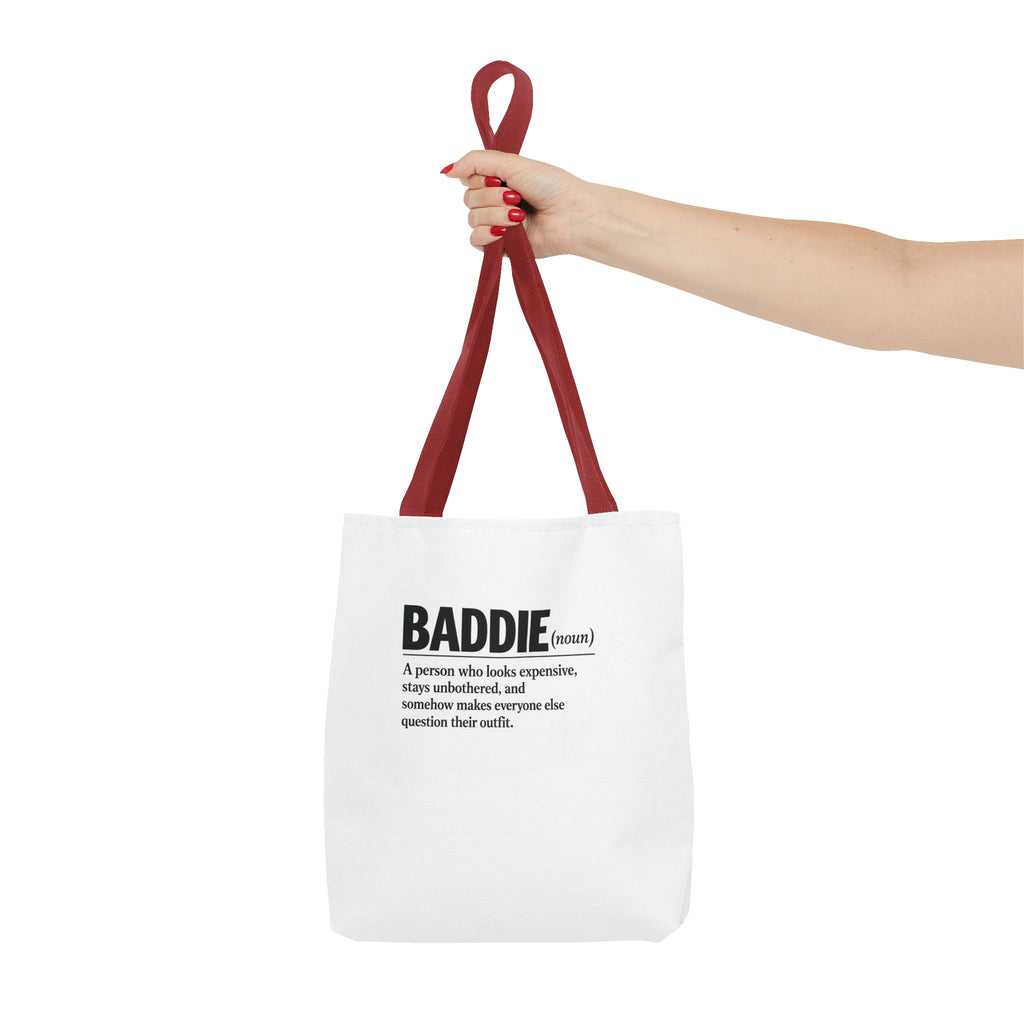Baddie Definition Tote Bag — Funny Fashion Quote Canvas Tote
