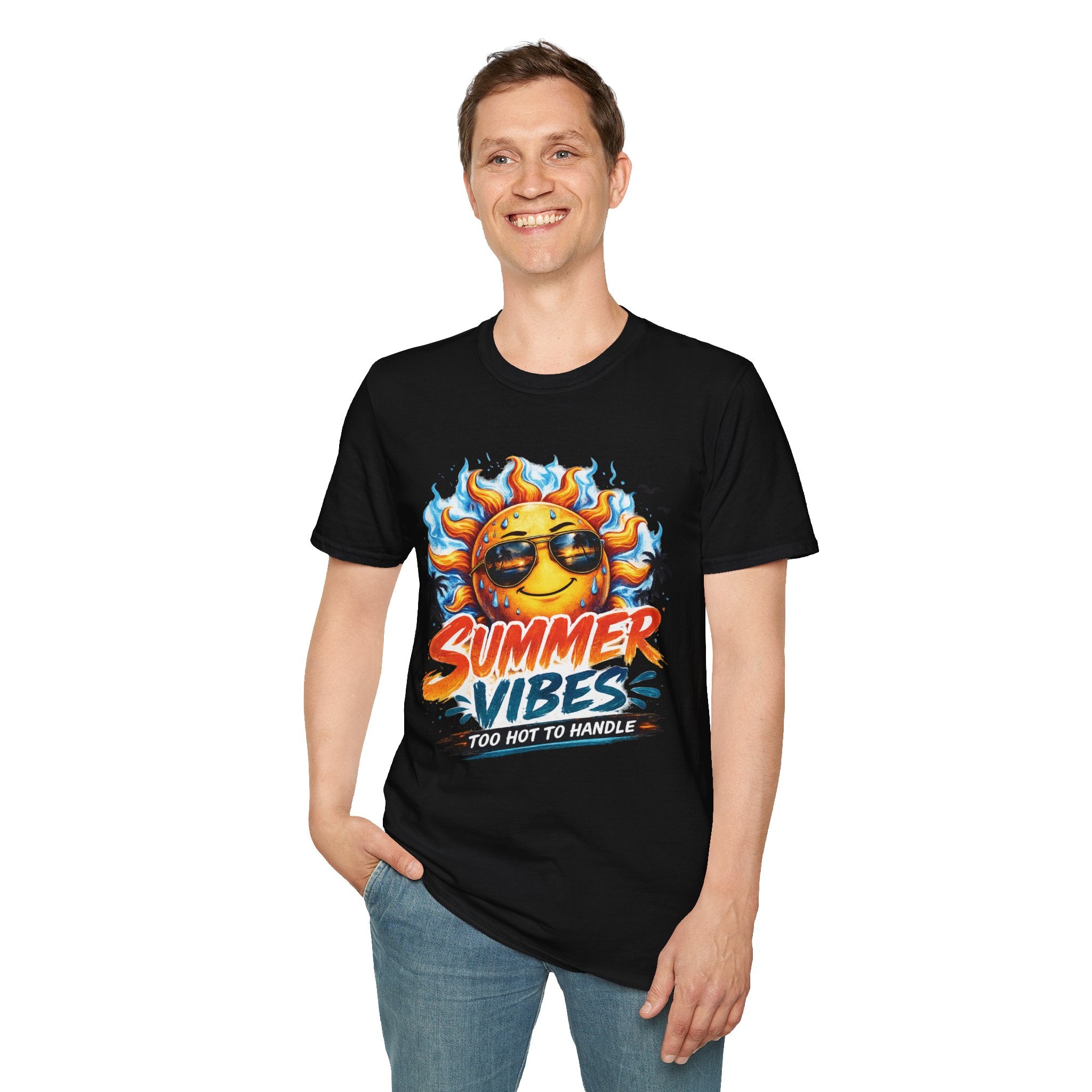 ☀️ Summer Vibes – Too Hot To Handle Tee (Gildan Softstyle® 64000)
