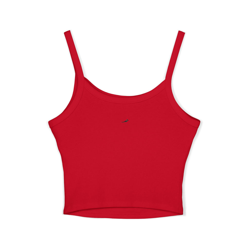 Spaghetti Tank — "Only" Purple Soda Can Graphic Crop Top