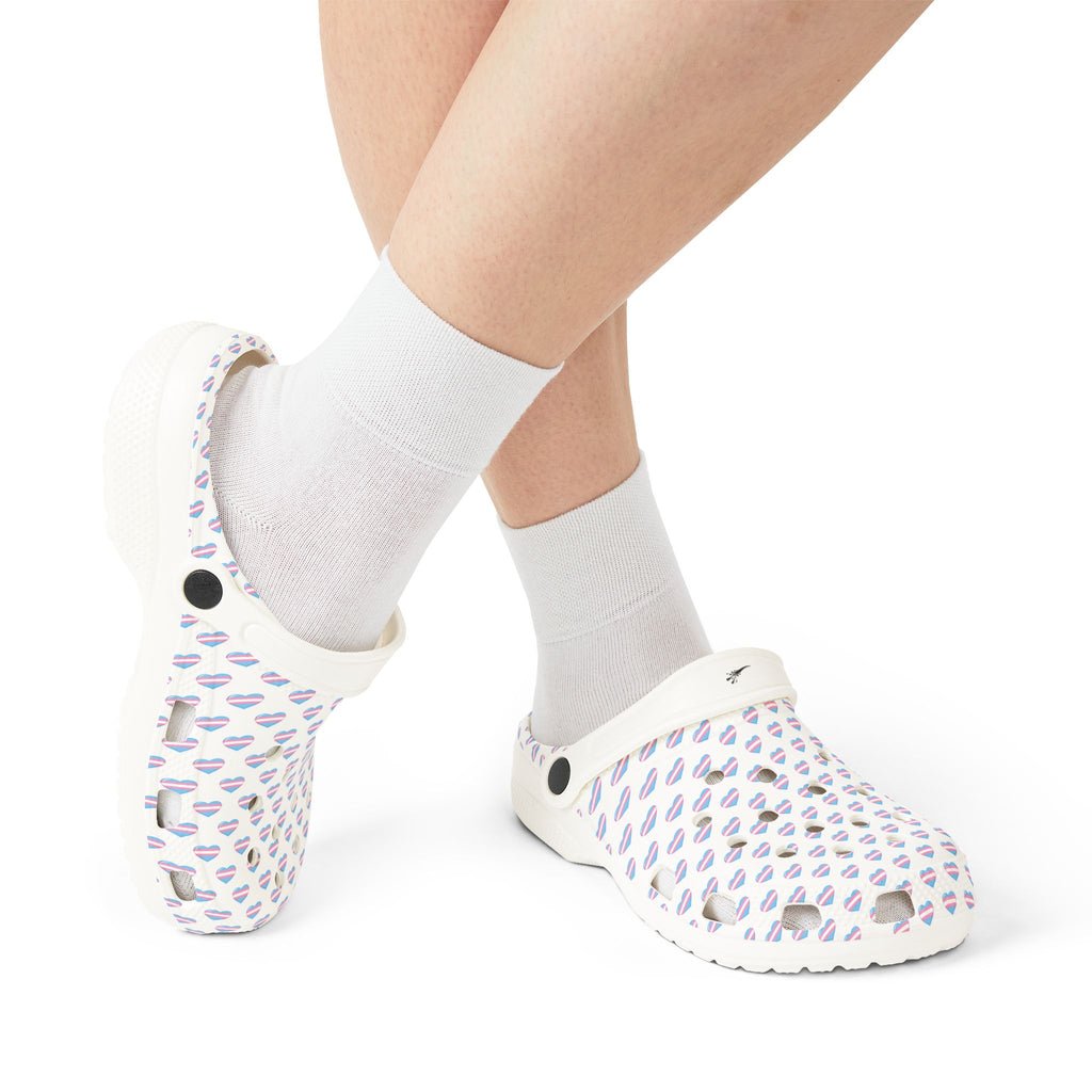 Trans Pride Heart-EVA Foam Rubber Shoes (AOP)