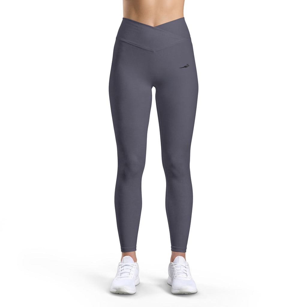 High-Waist Luxe Leggings — Sculpting V-Cut Activewear for Women