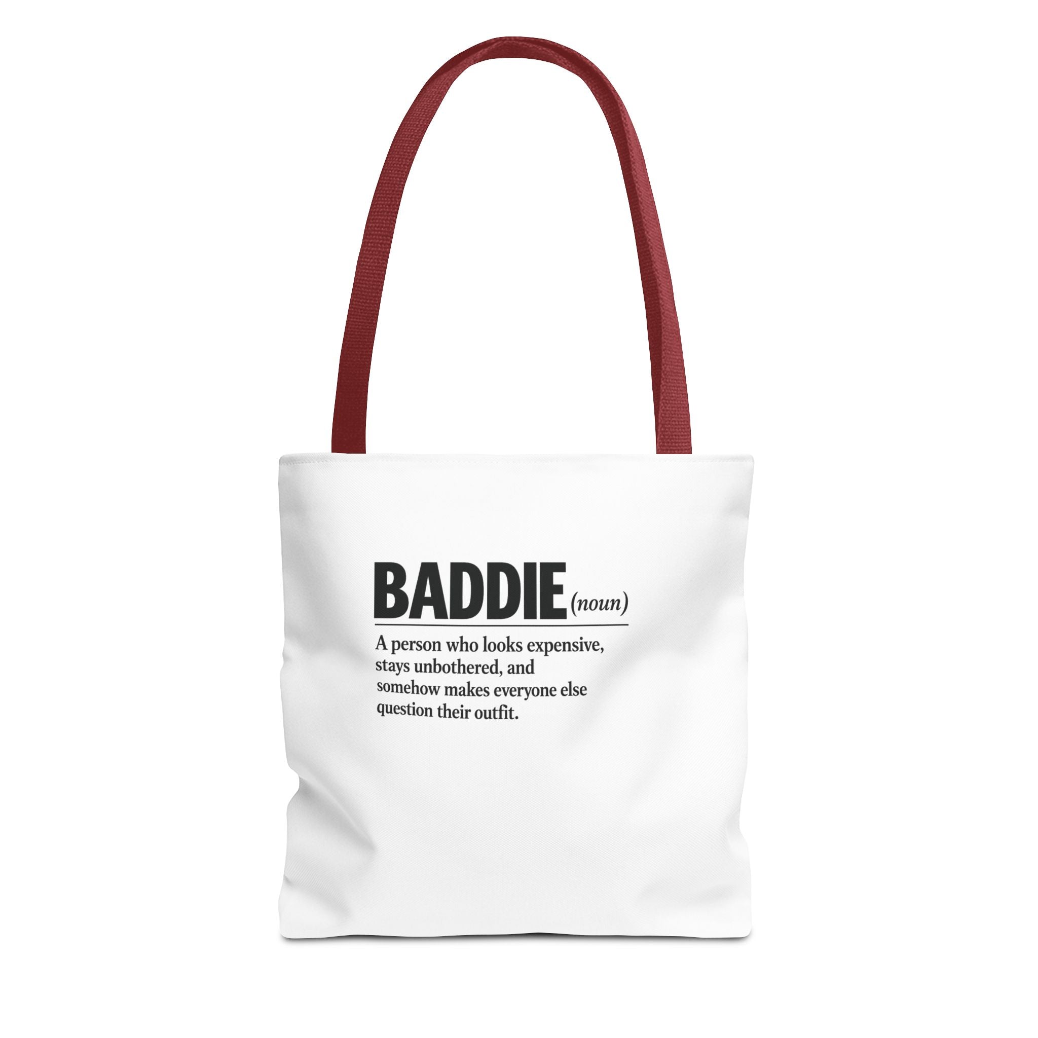 Baddie Definition Tote Bag — Funny Fashion Quote Canvas Tote