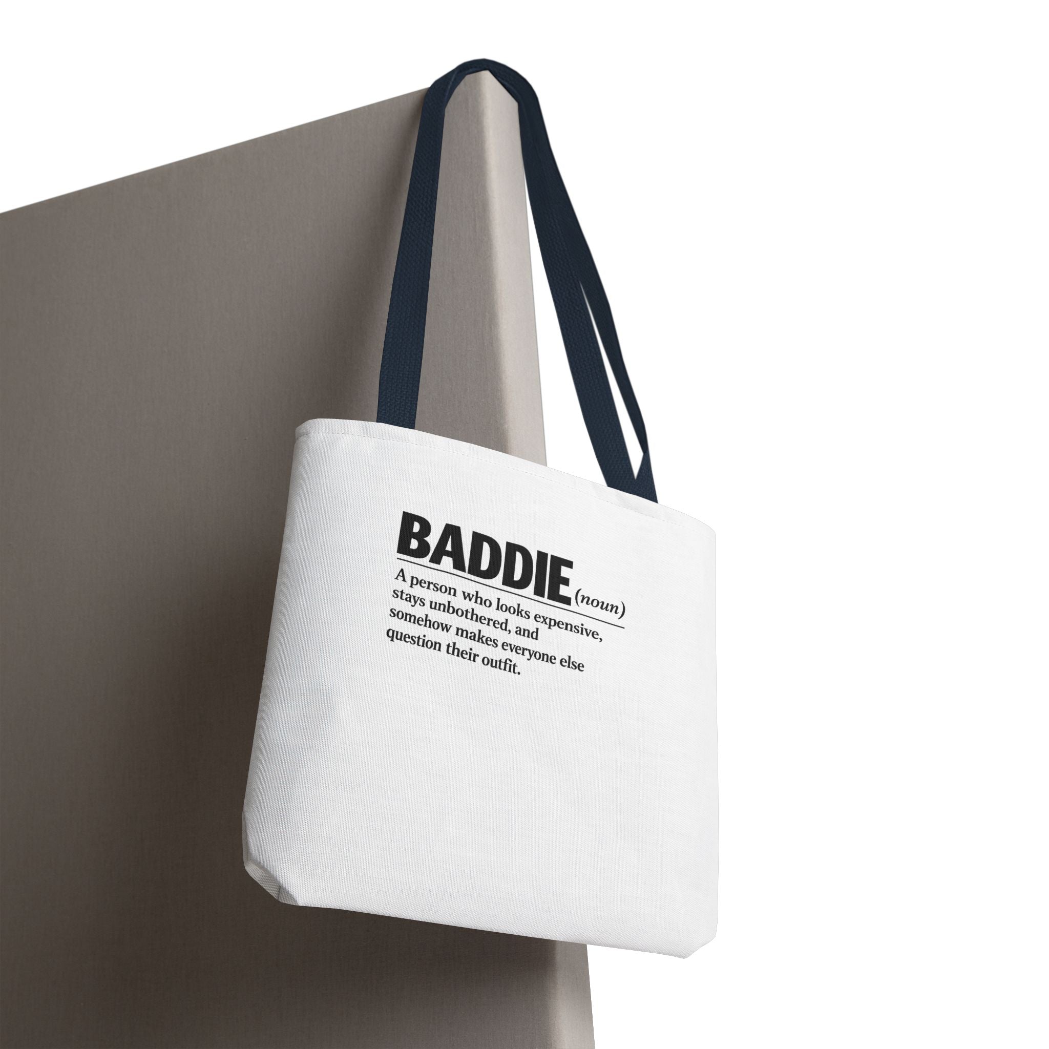 Baddie Definition Tote Bag — Funny Fashion Quote Canvas Tote
