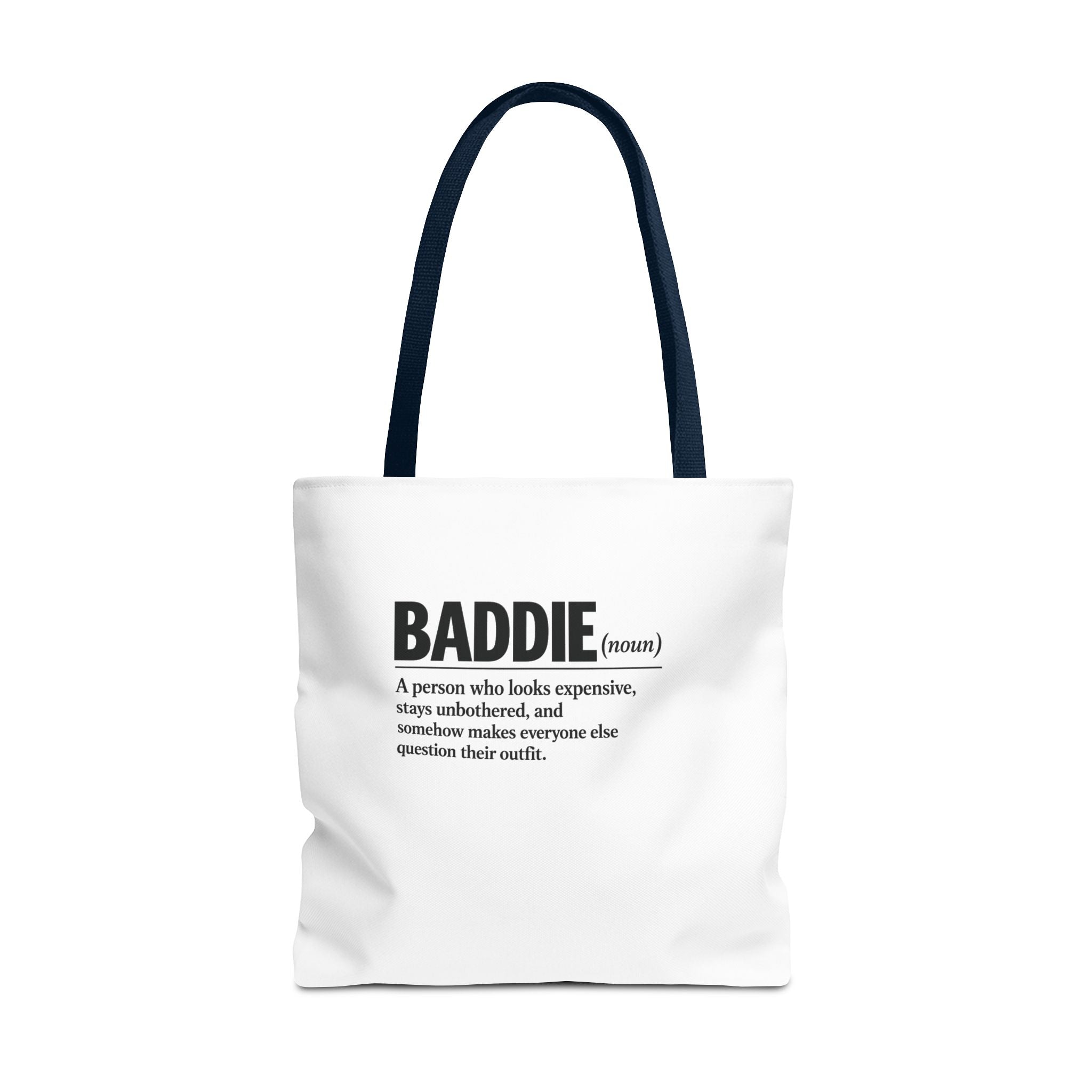 Baddie Definition Tote Bag — Funny Fashion Quote Canvas Tote