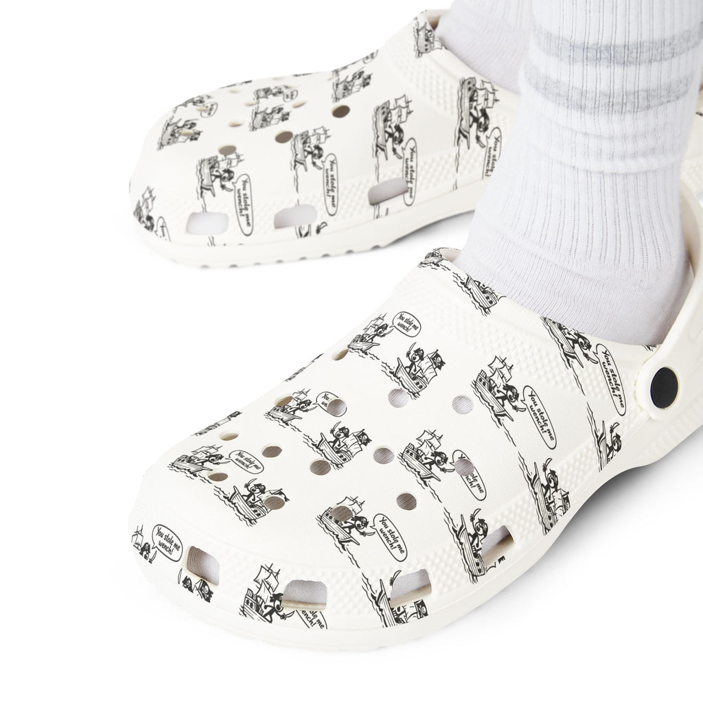 Pirates duel on the high seas-EVA Foam Rubber Shoes (AOP)