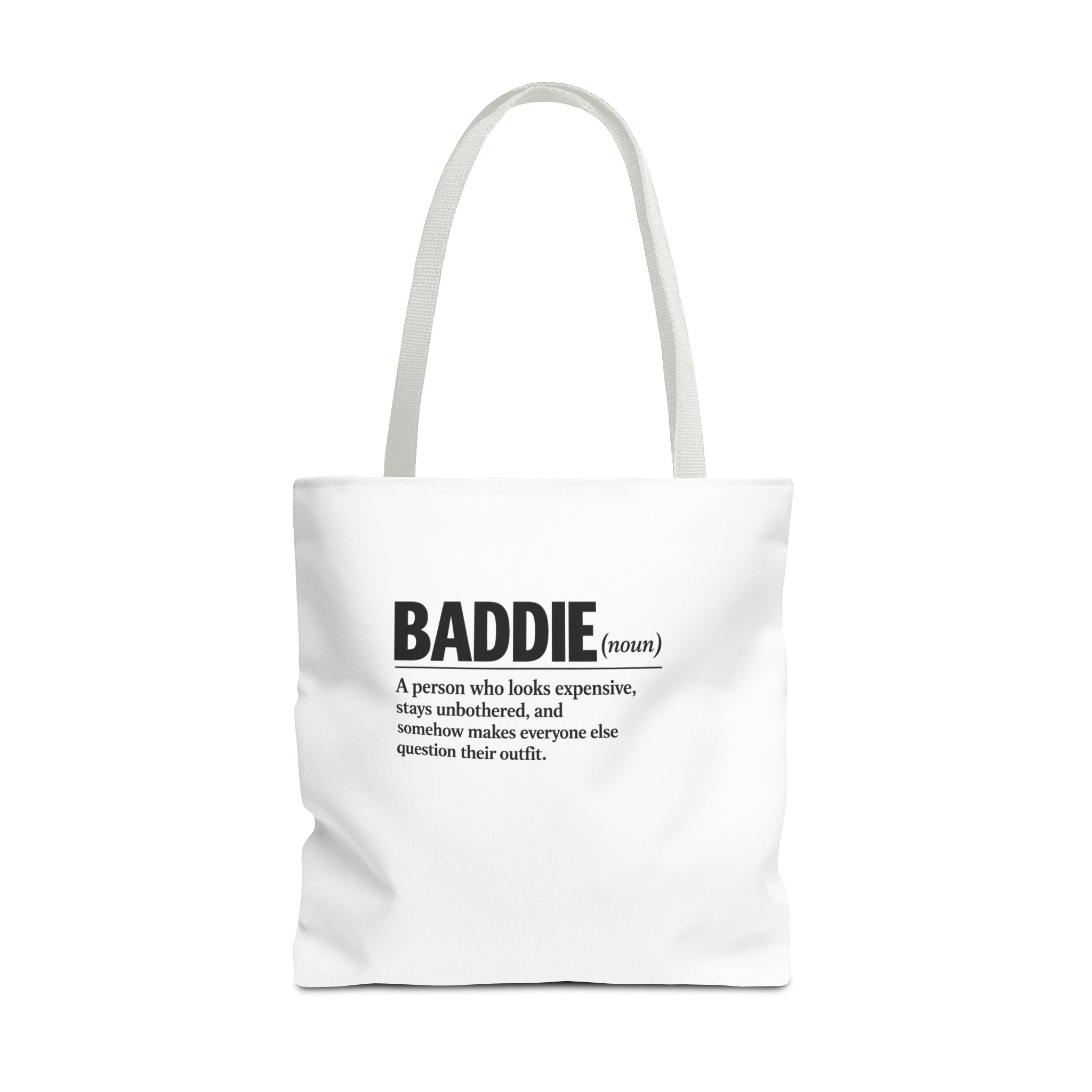 Baddie Definition Tote Bag — Funny Fashion Quote Canvas Tote