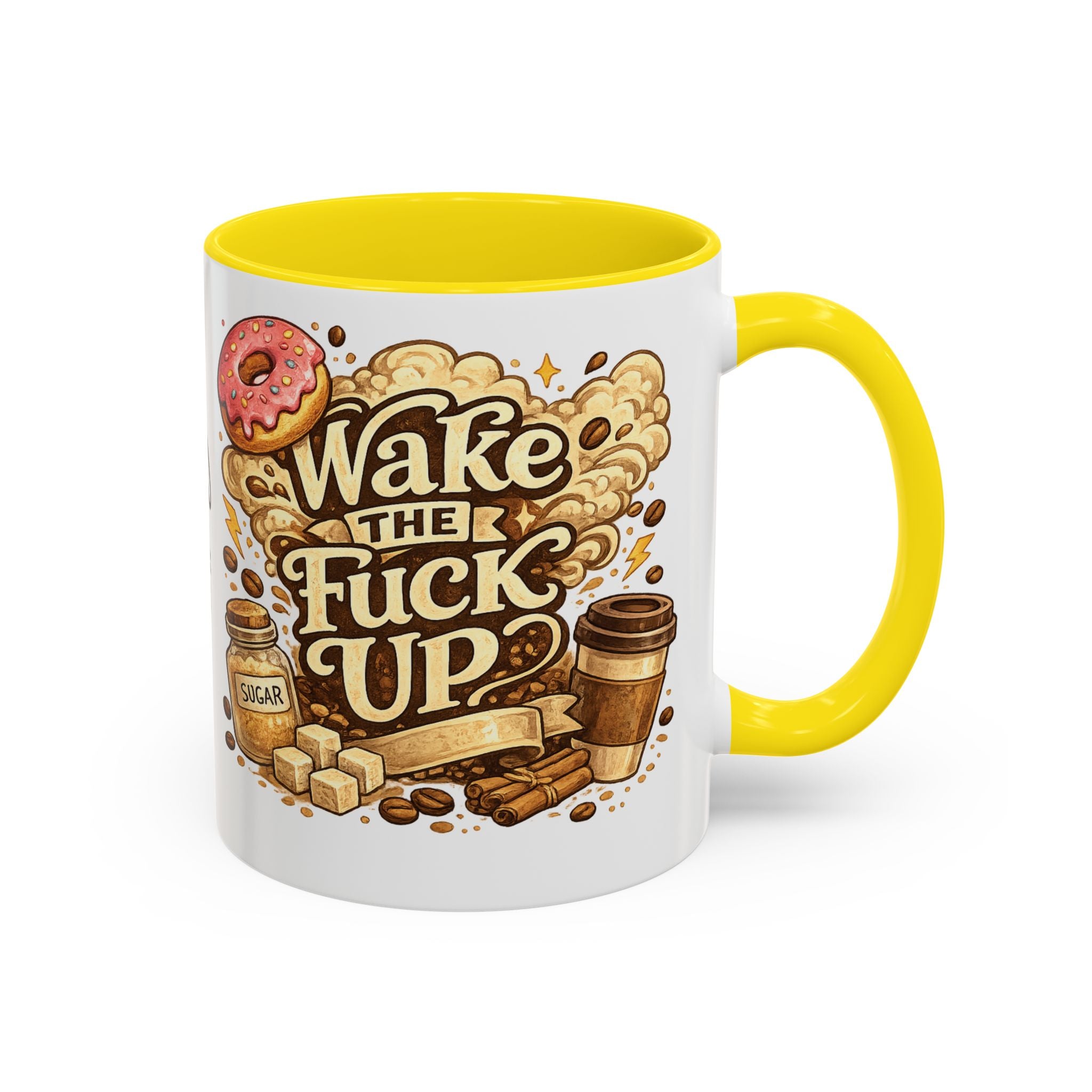 Wake The F*** Up Coffee Mug — Funny Morning Caffeine Gift (11/15oz)