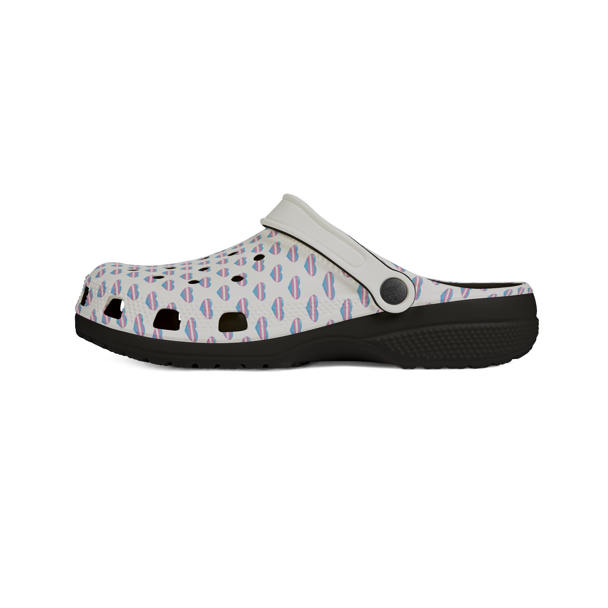 Trans Pride Heart-EVA Foam Rubber Shoes (AOP)