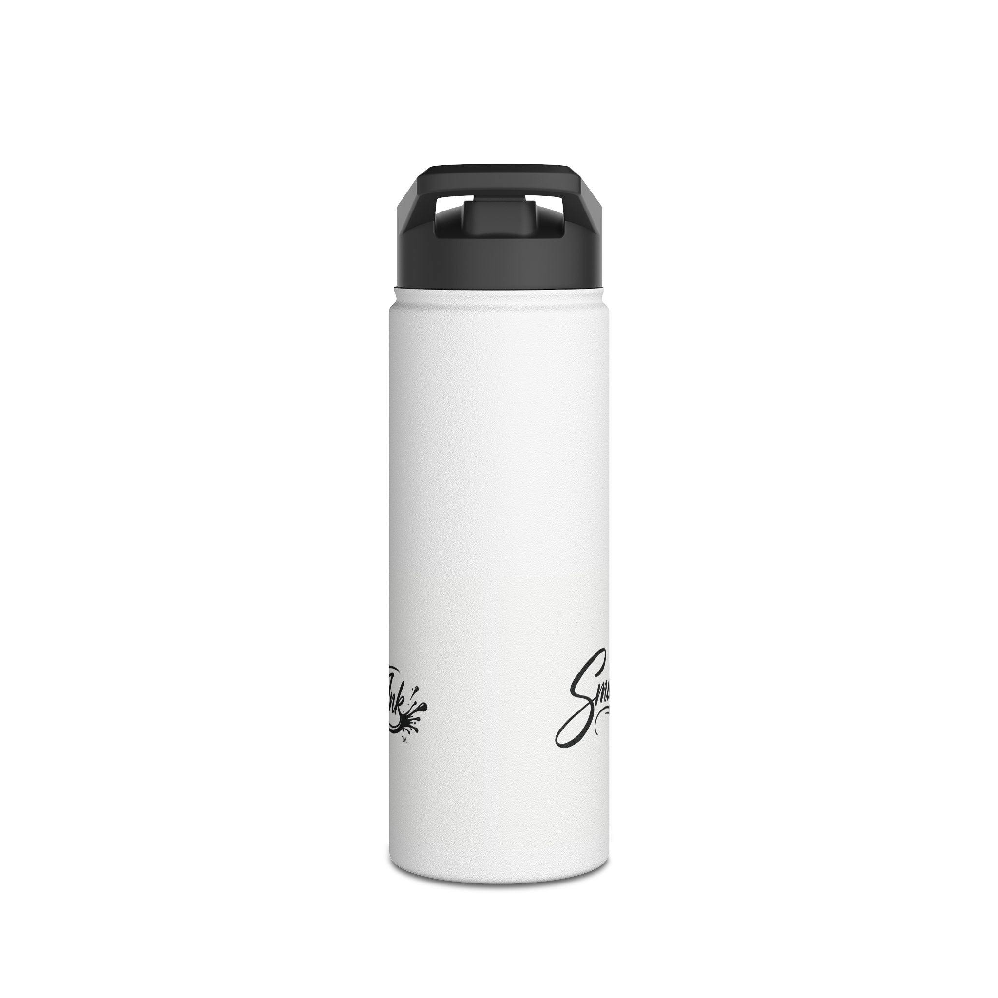 Smutt Ink Stainless Steel Water Bottle – Insulated Drink Bottle with Script Logo