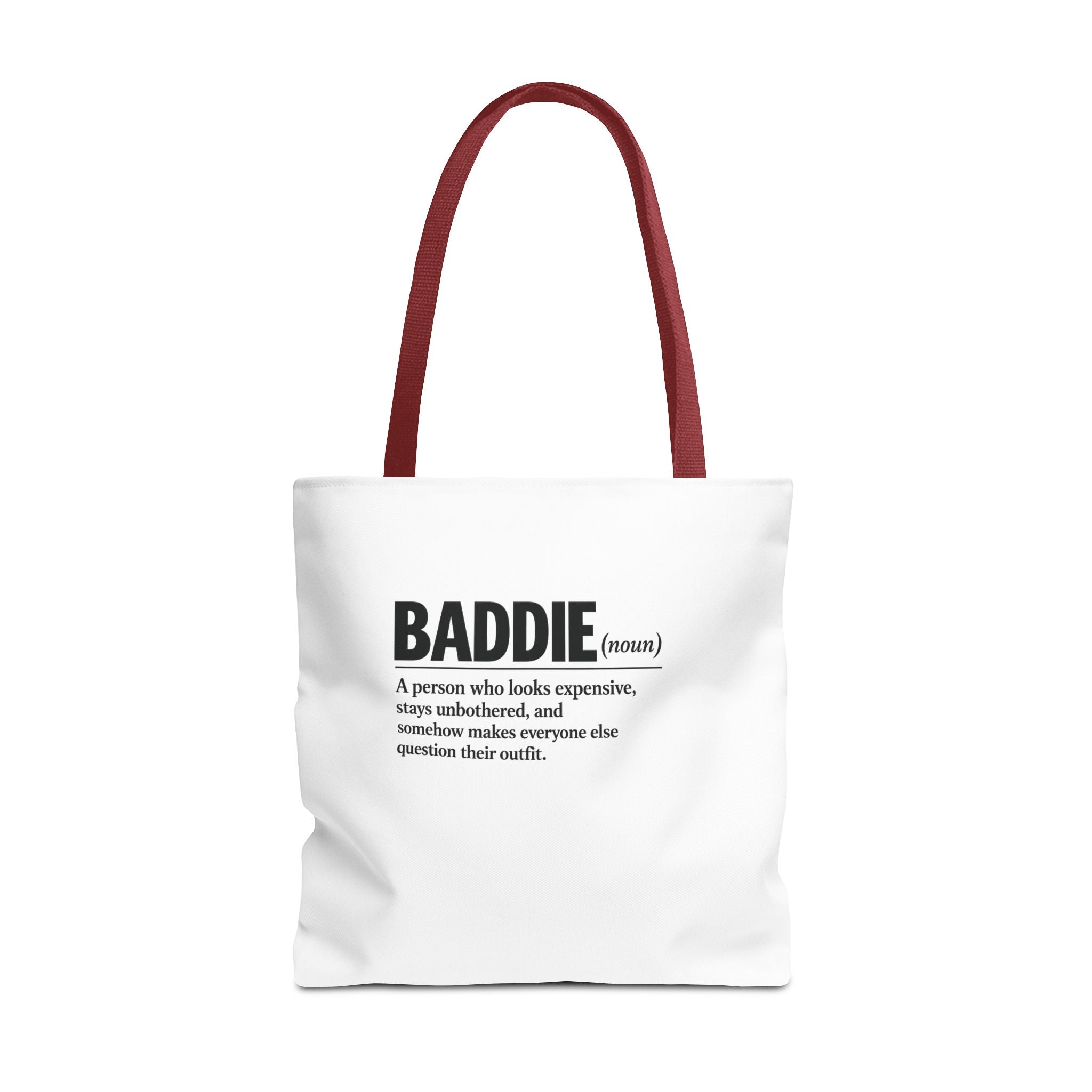 Baddie Definition Tote Bag — Funny Fashion Quote Canvas Tote