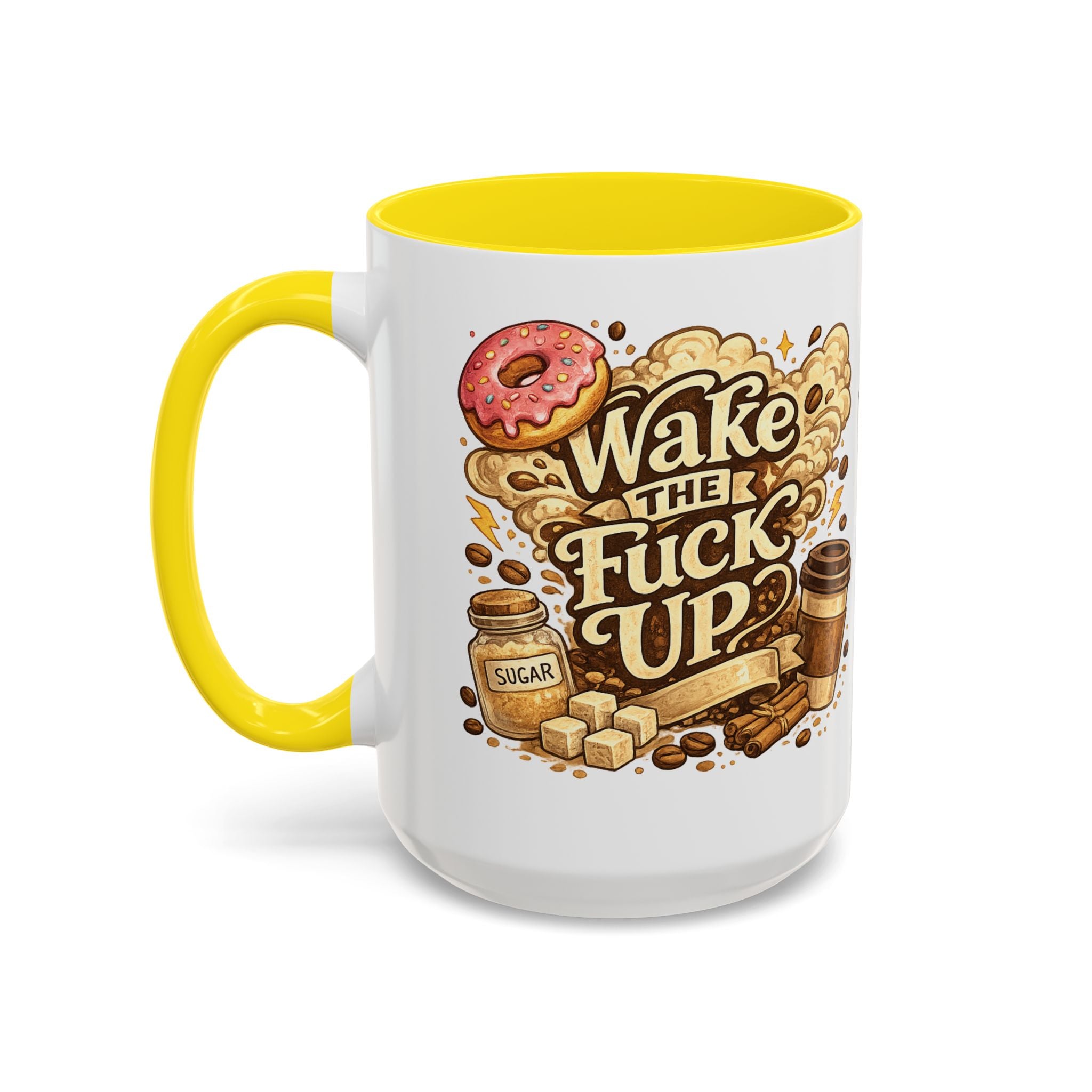 Wake The F*** Up Coffee Mug — Funny Morning Caffeine Gift (11/15oz)