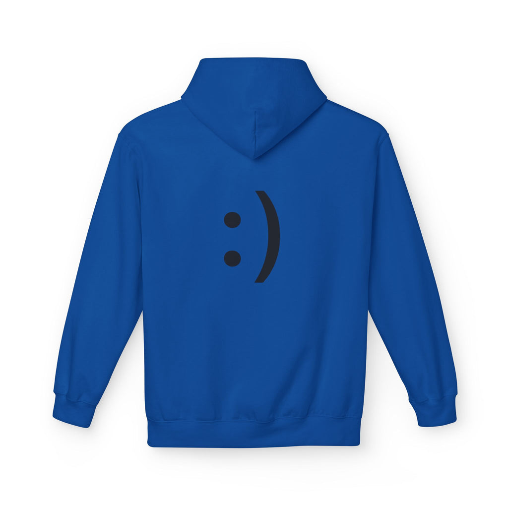 Smiley Face Hoodie – Minimal Emoticon Graphic Pullover