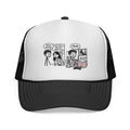 Comic Panel Trucker Hat — "Check" Retro Cartoon Design
