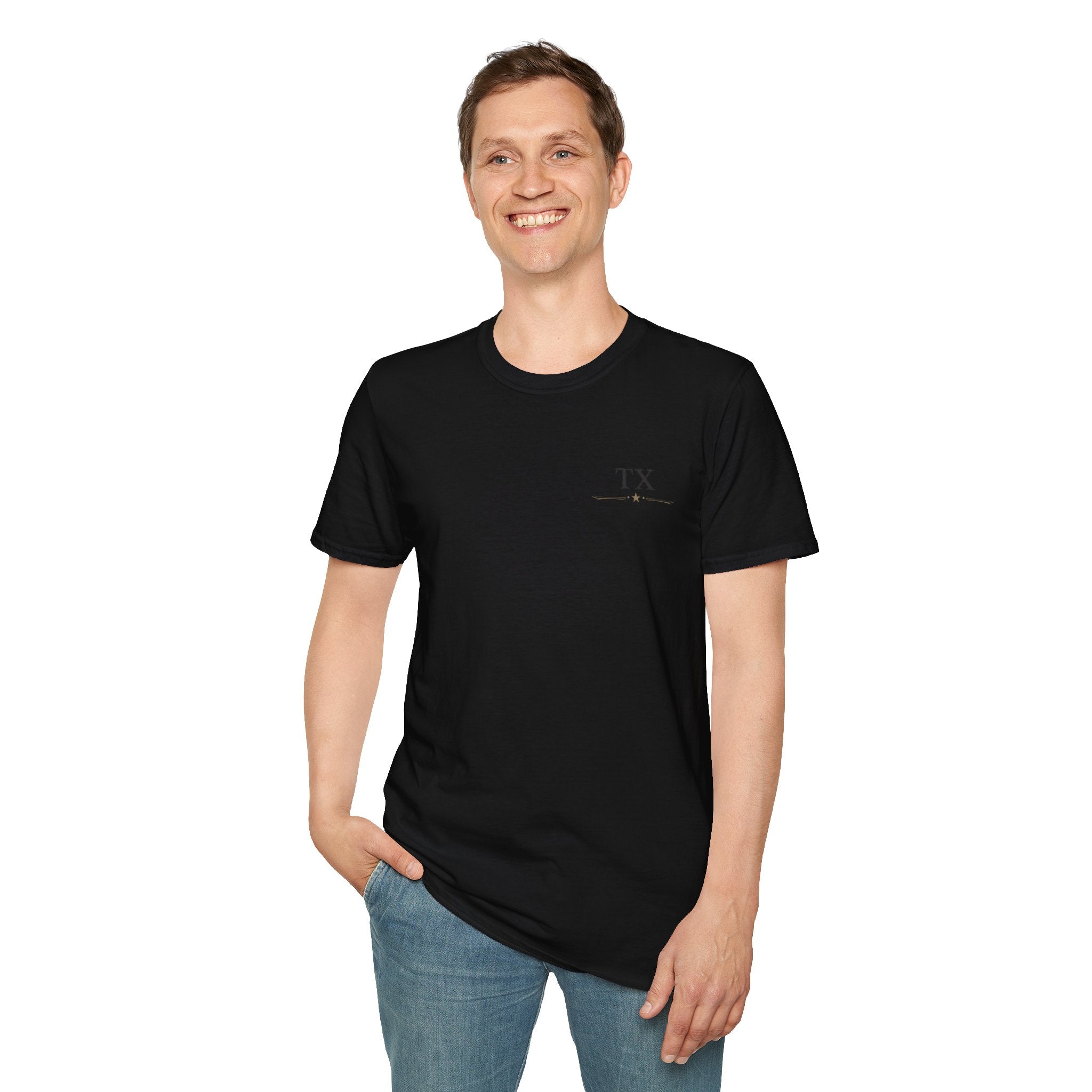 Texas Hold'em Poker T-Shirt — Retro State Map & Playing Cards Graphic