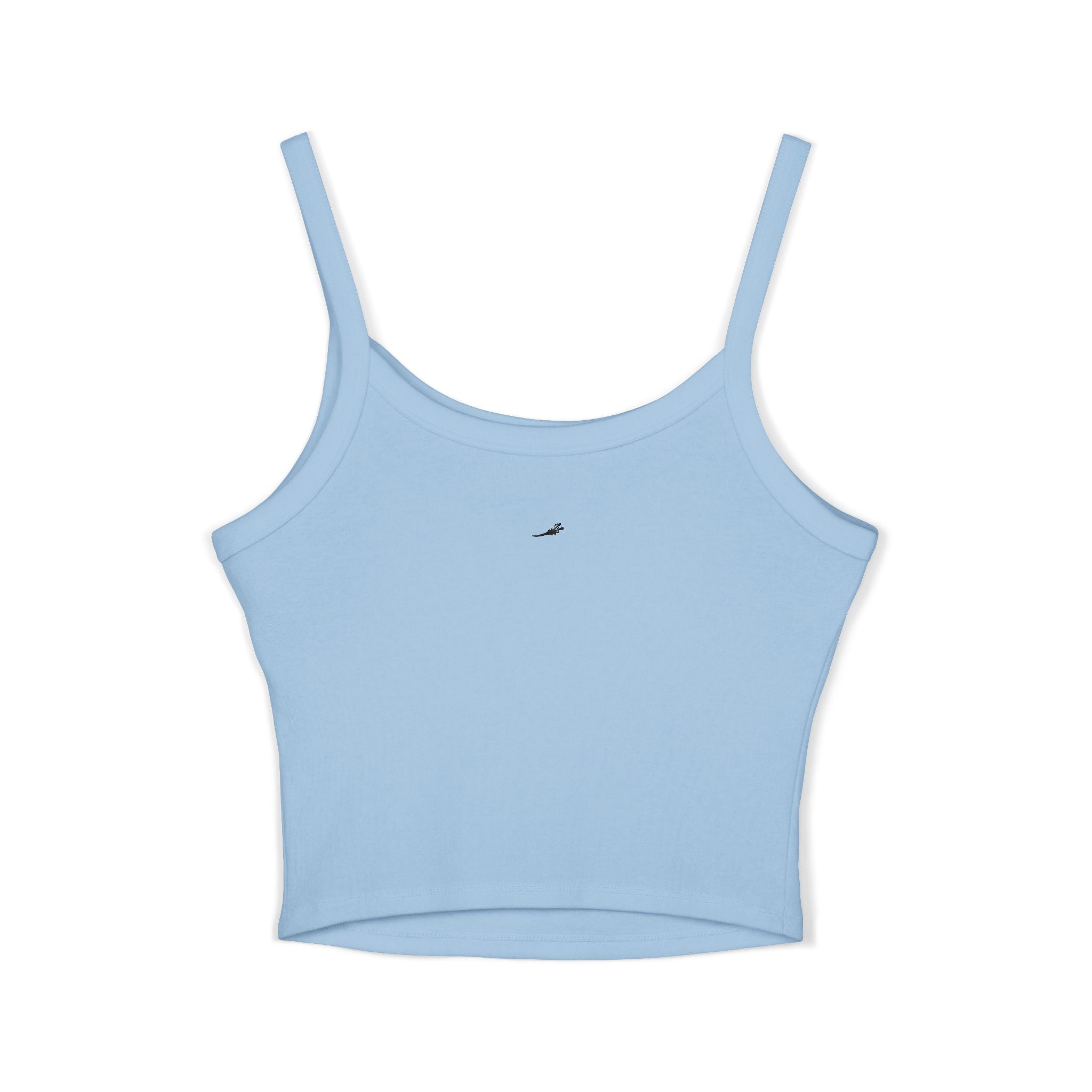 Spaghetti Tank — "Only" Purple Soda Can Graphic Crop Top