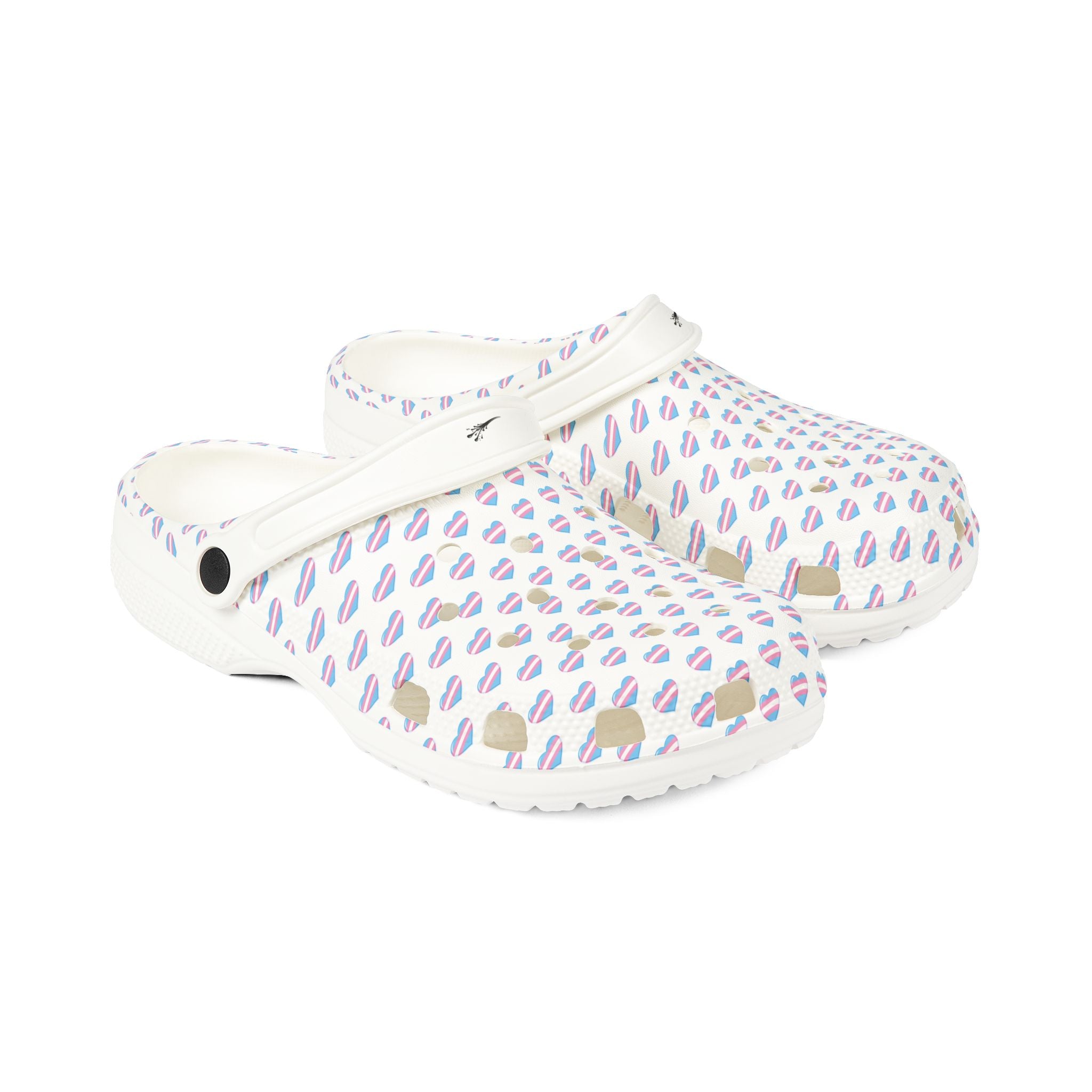 Trans Pride Heart-EVA Foam Rubber Shoes (AOP)